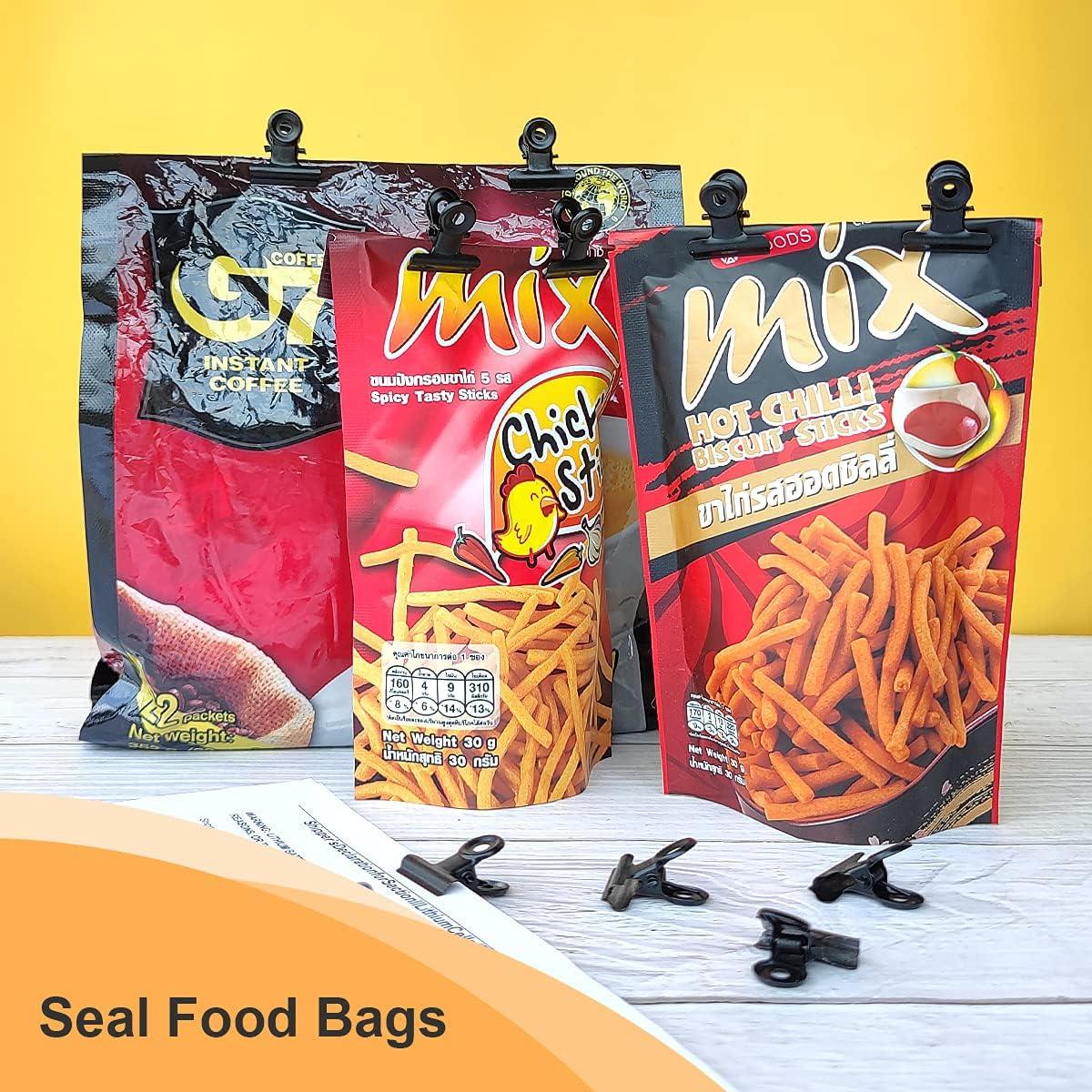 Clips de Metal Coideal Negros 22mm - Paquete de 30 Mini Clips