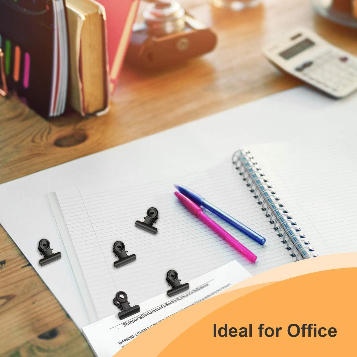 Clips de Metal Coideal Negros 22mm - Paquete de 30 Mini Clips