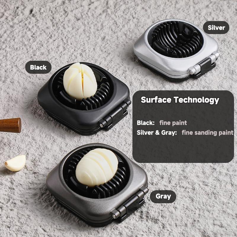 Cortador de Huevos Doble SYXLTSH de Acero Inoxidable - Negro