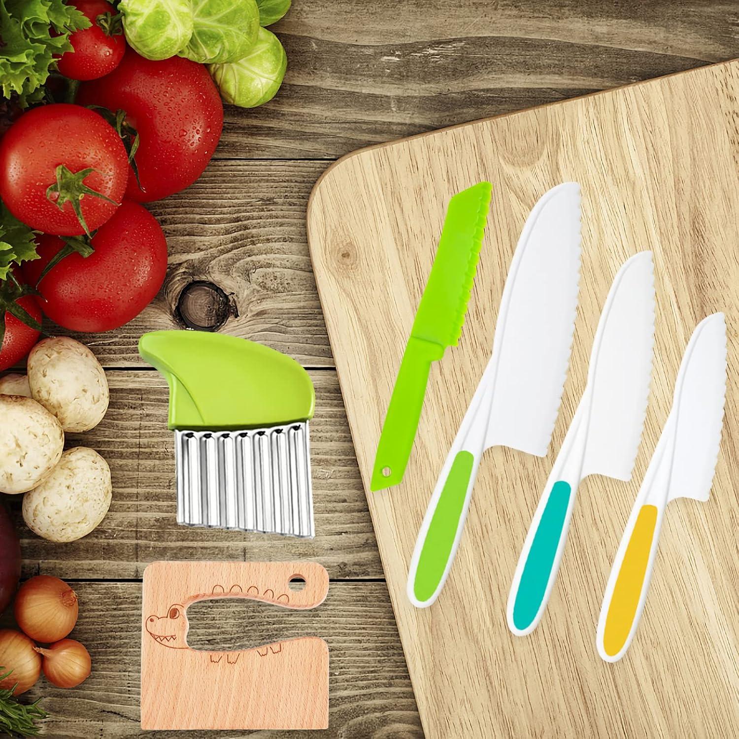 Juego de Cuchillos de Madera para Niños WAYDA - 8 Piezas