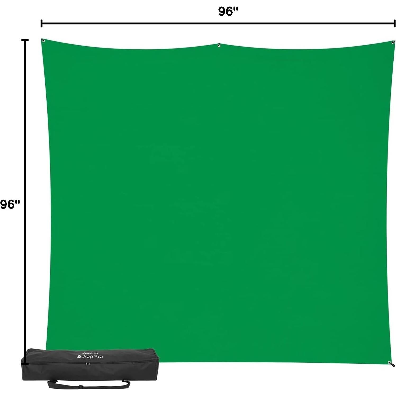 Kit de Fondo Verde Chroma-Key Westcott 2.4x2.4m X-Drop Pro