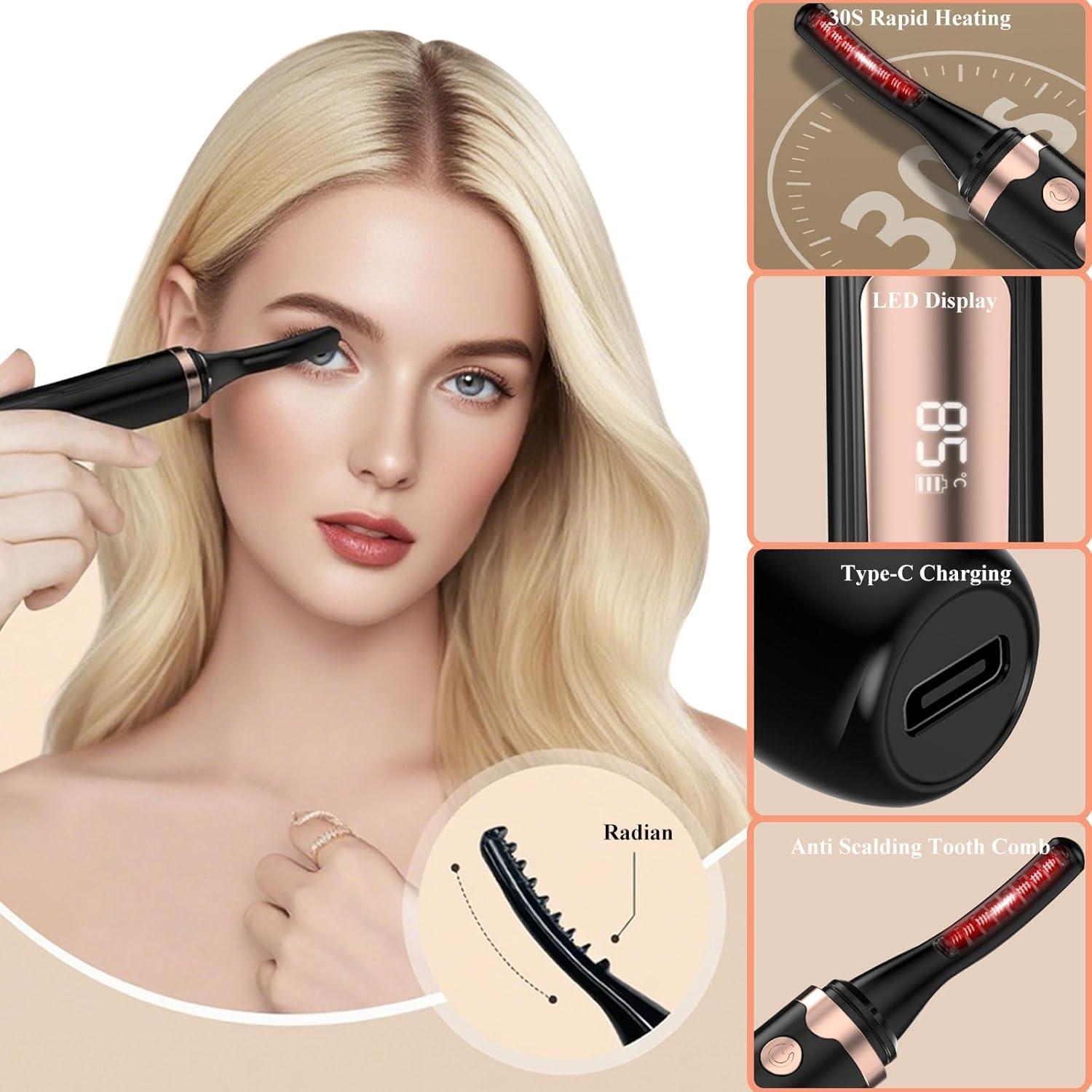 Rizadora de Pestañas Calentada Wrewing DDJM01 USB Negra