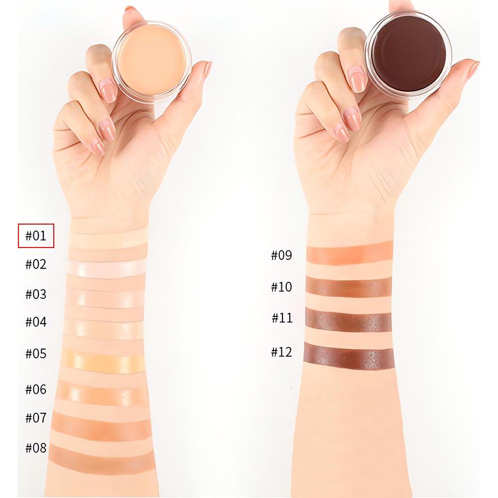 Corrector de Ojeras Kaely Cream Pot 7.87g Color 01 Chantilly