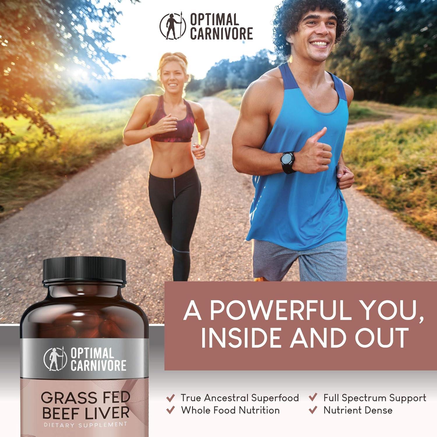 Cápsulas de Hígado de Res Optimal Carnivore 180 Unidades