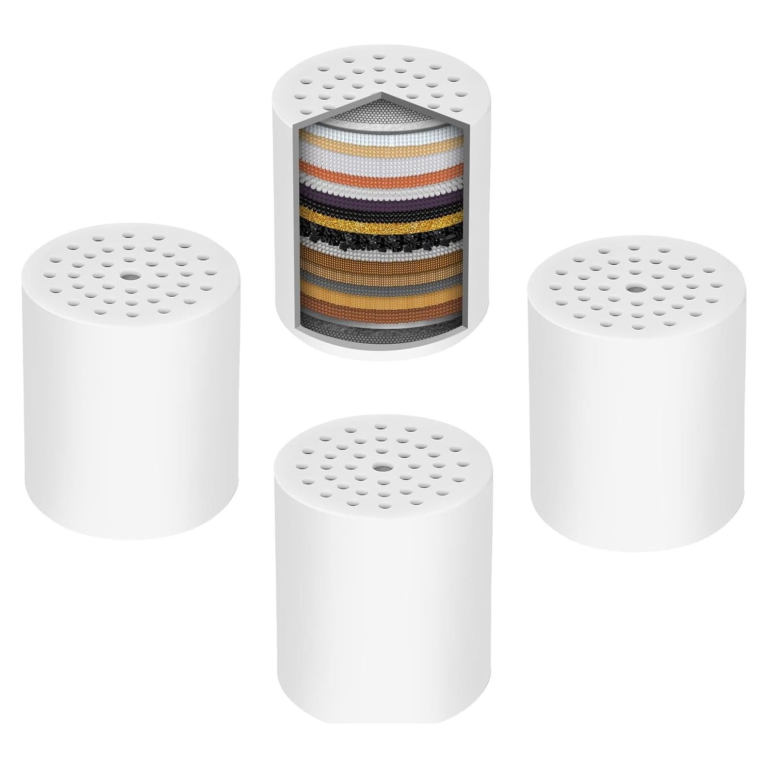 Cartucho Filtro Ducha GINOOJY 20 Etapas Paquete de 4