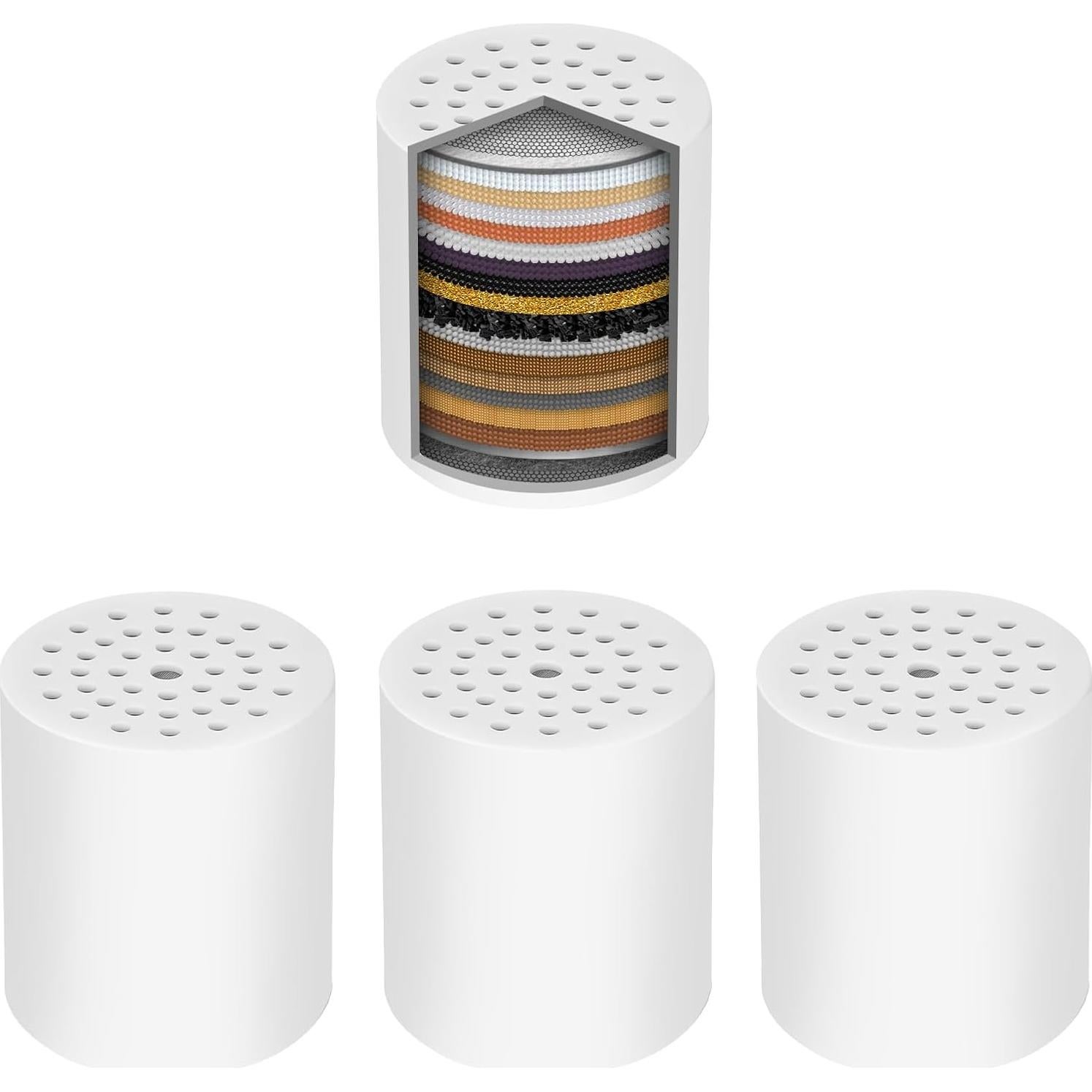 Cartucho Filtro Ducha GINOOJY 20 Etapas Paquete de 4