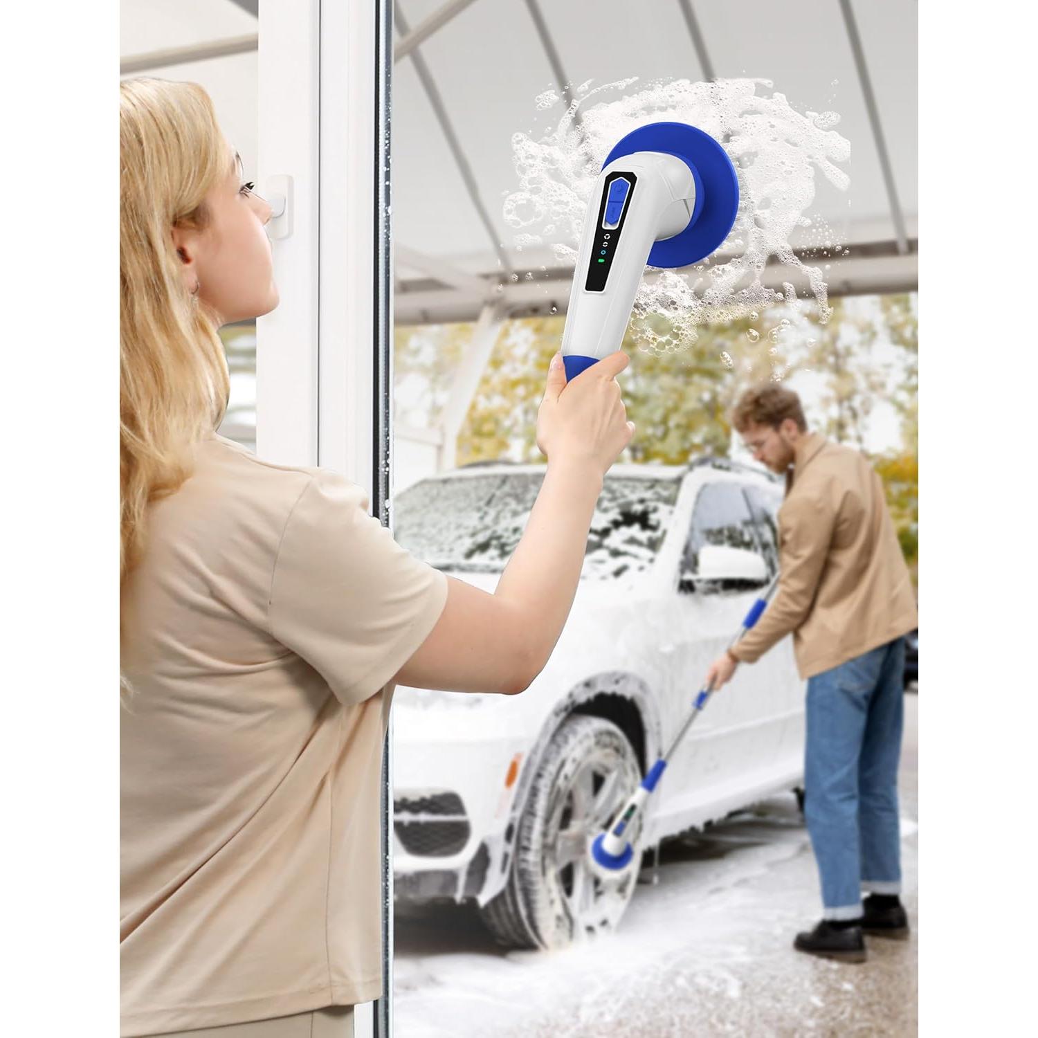 Cepillo de Limpieza Eléctrico VaxBree 420RPM 8 Cabezas Ajustable