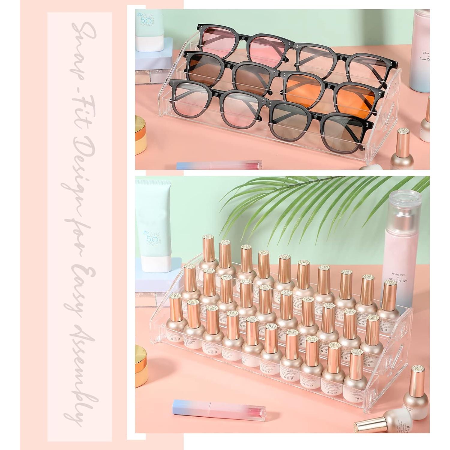 Organizador Acrílico Jetec para Gafas y Cosméticos - 2 Pcs