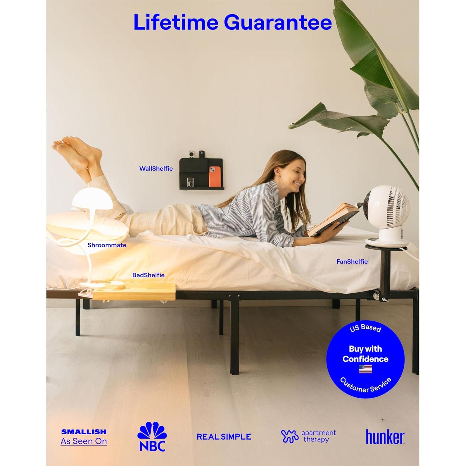 Soporte de Ventilador Ajustable FanShelfie Negro para Cama