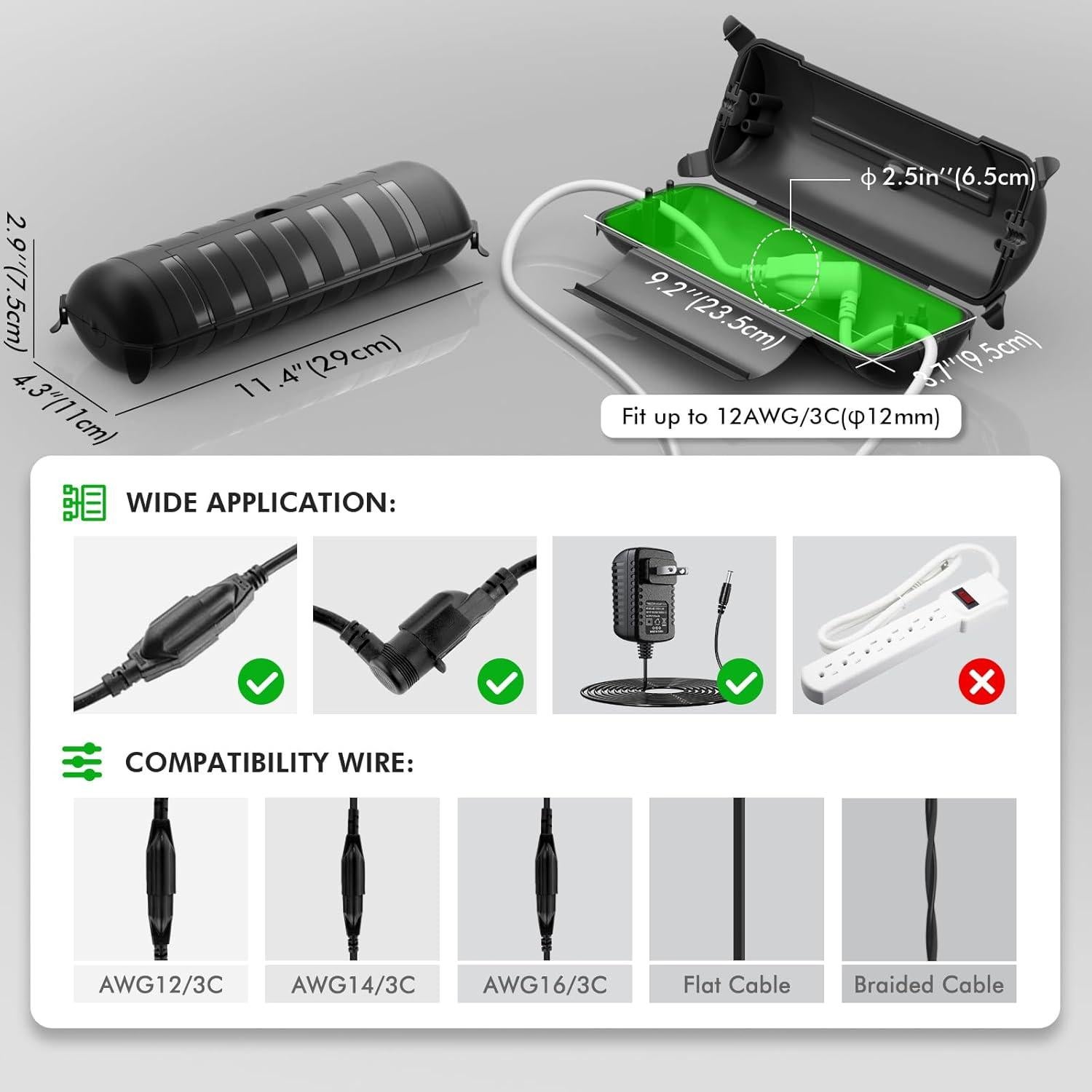 Caja de Conexión Impermeable Restmo 31.75x21.59cm Negra