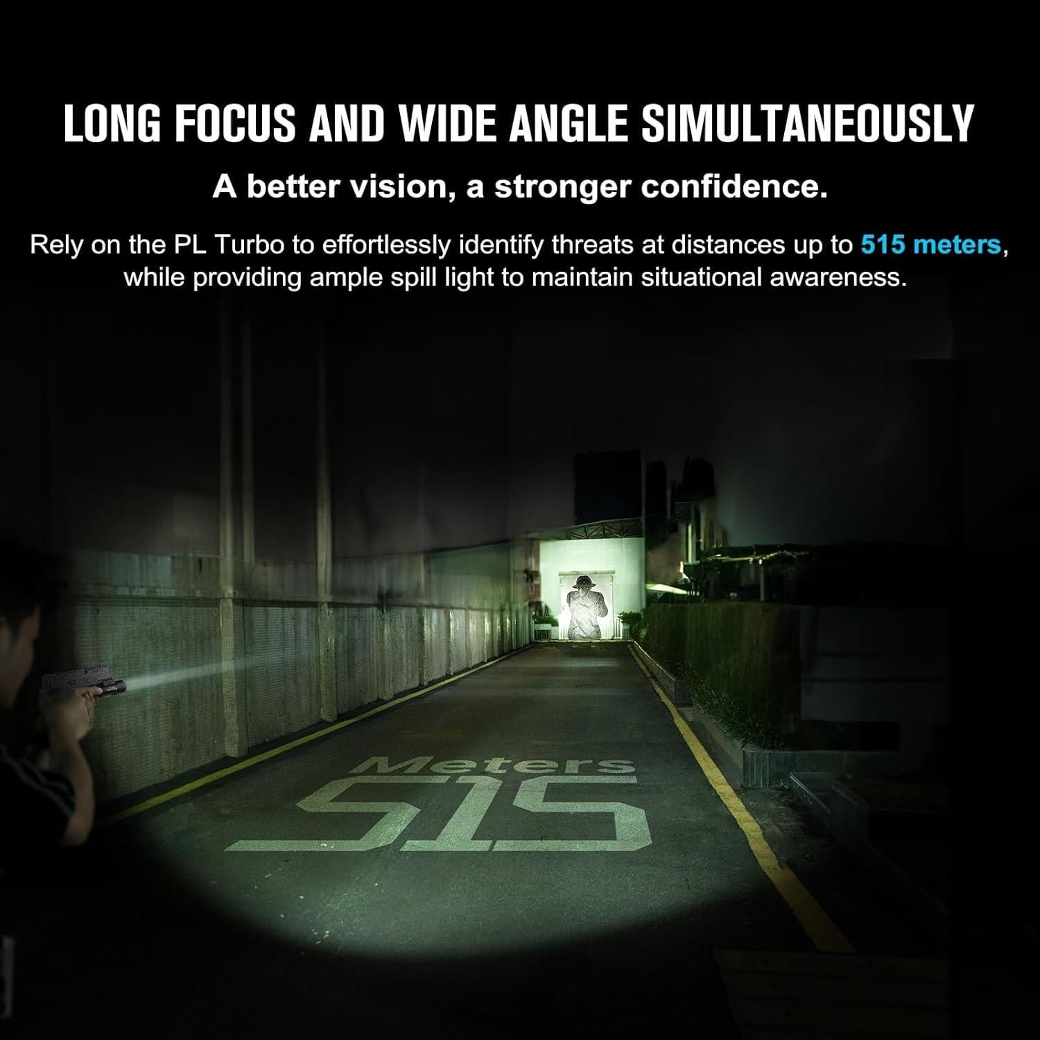 Linterna Táctica OLIGHT PL Turbo 800 Lúmenes 515 Metros