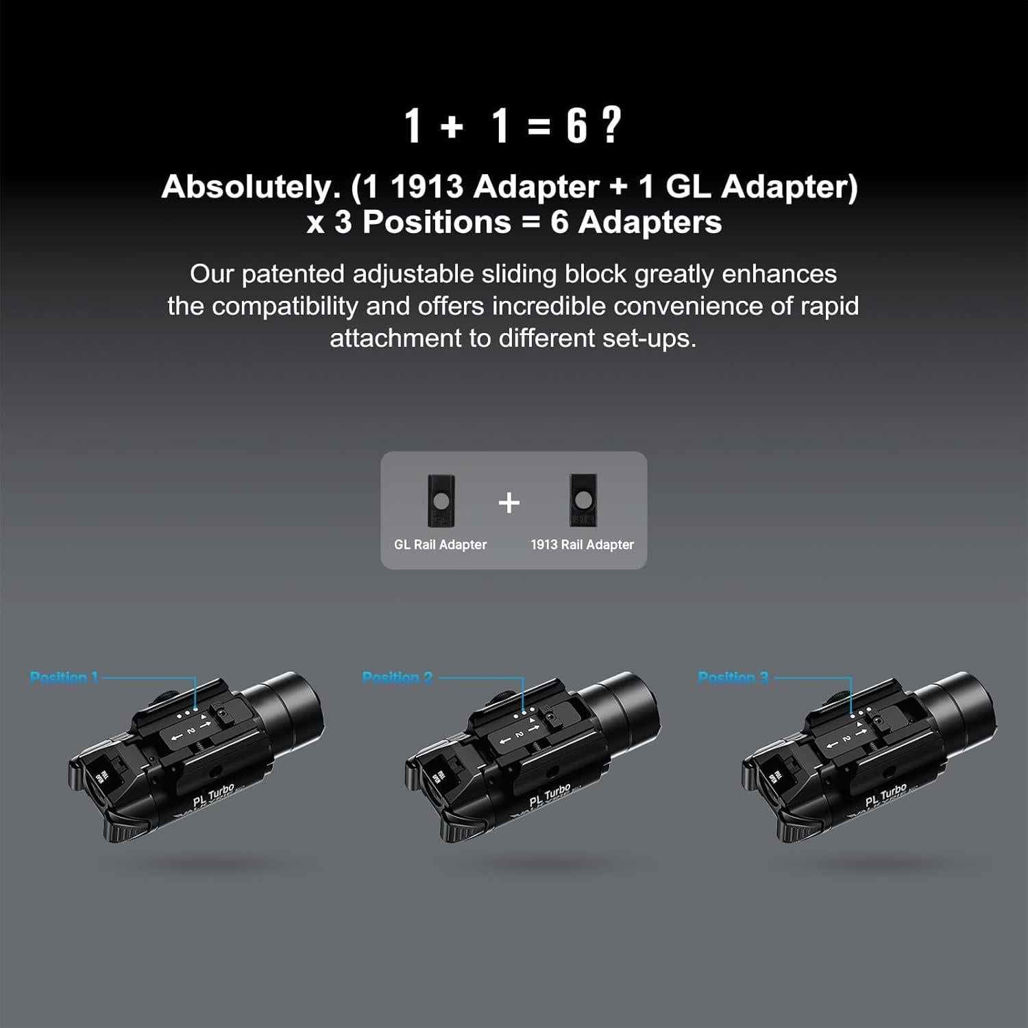 Linterna Táctica OLIGHT PL Turbo 800 Lúmenes 515 Metros