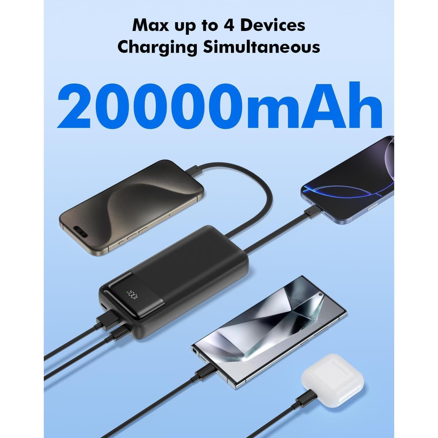 Banco de Energía 20000mAh DongGuan Carga Rápida 22.5W