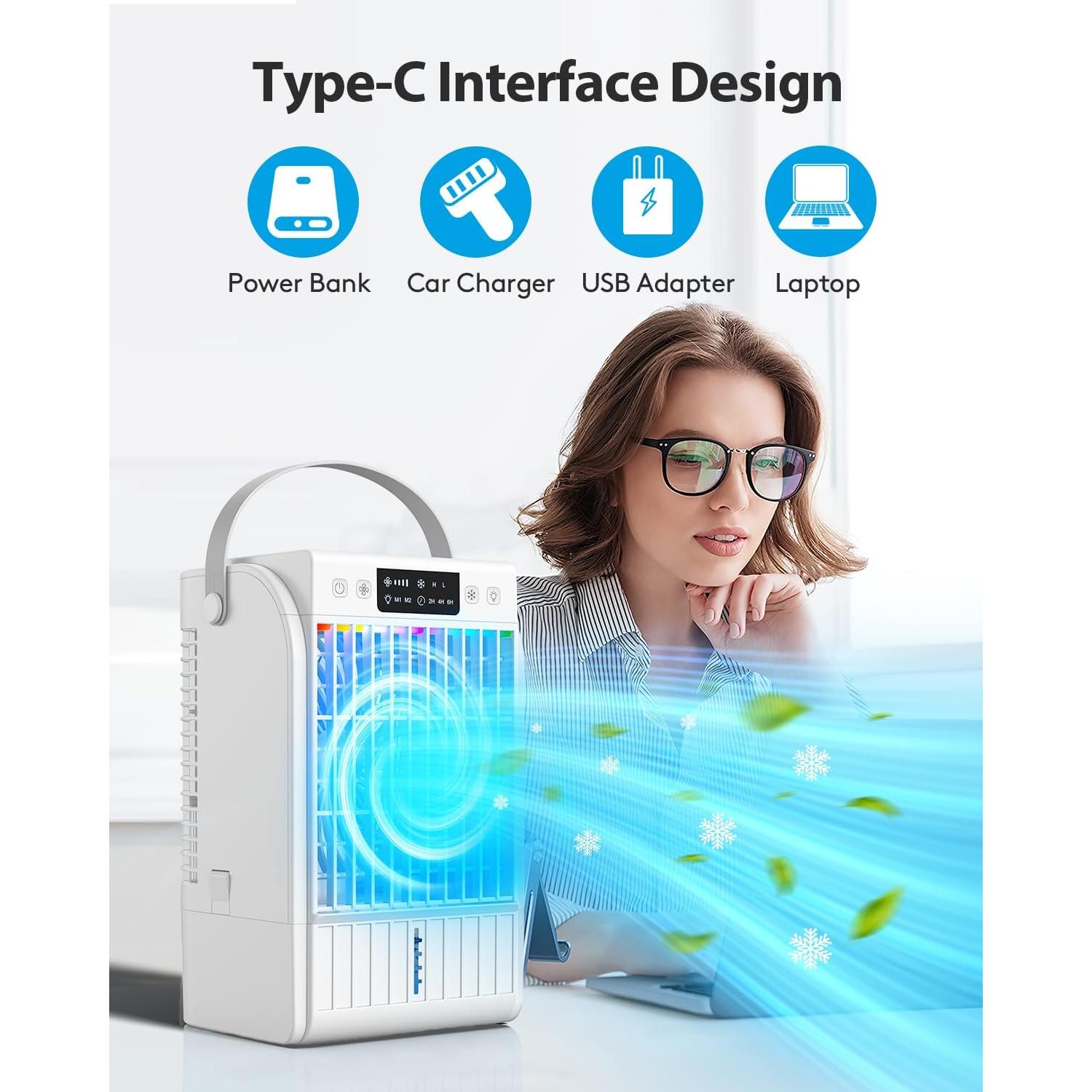 Aire Acondicionado Portátil JYew Pro F22 Plus 1500ml Blanco
