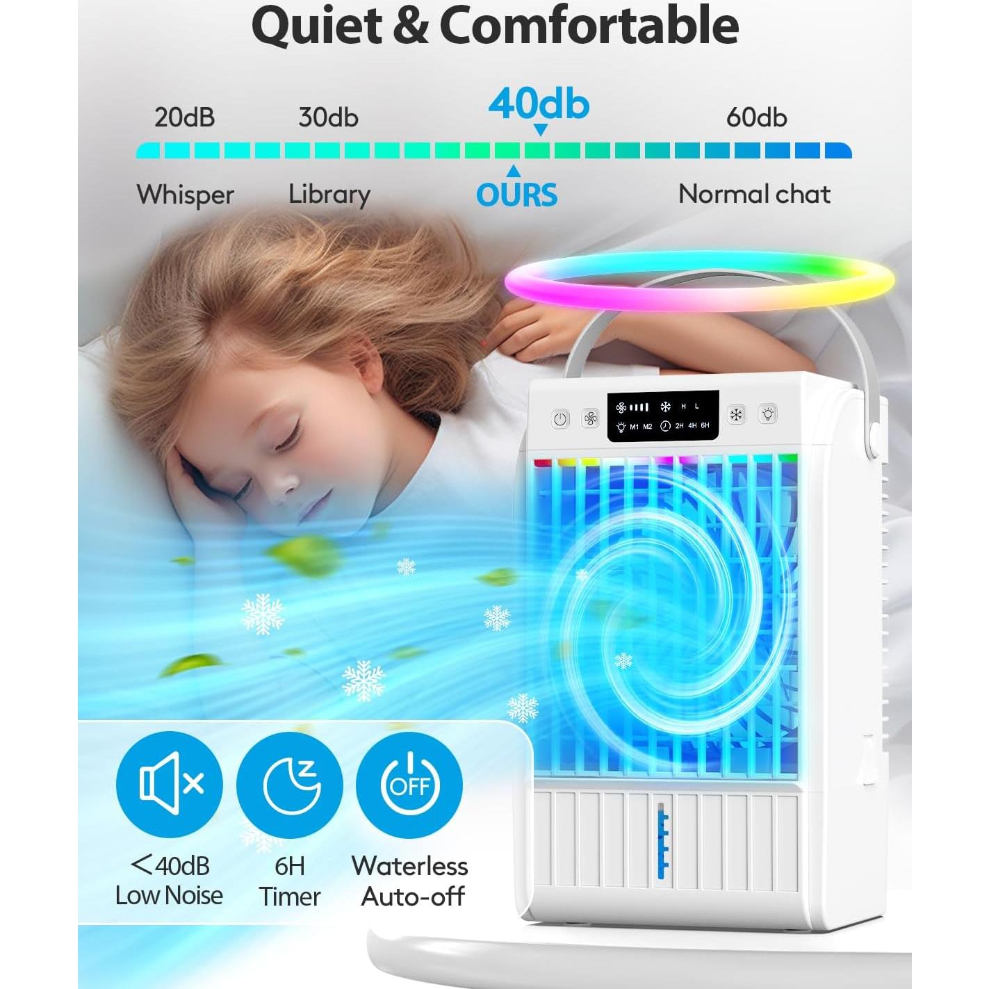 Aire Acondicionado Portátil JYew Pro F22 Plus 1500ml Blanco