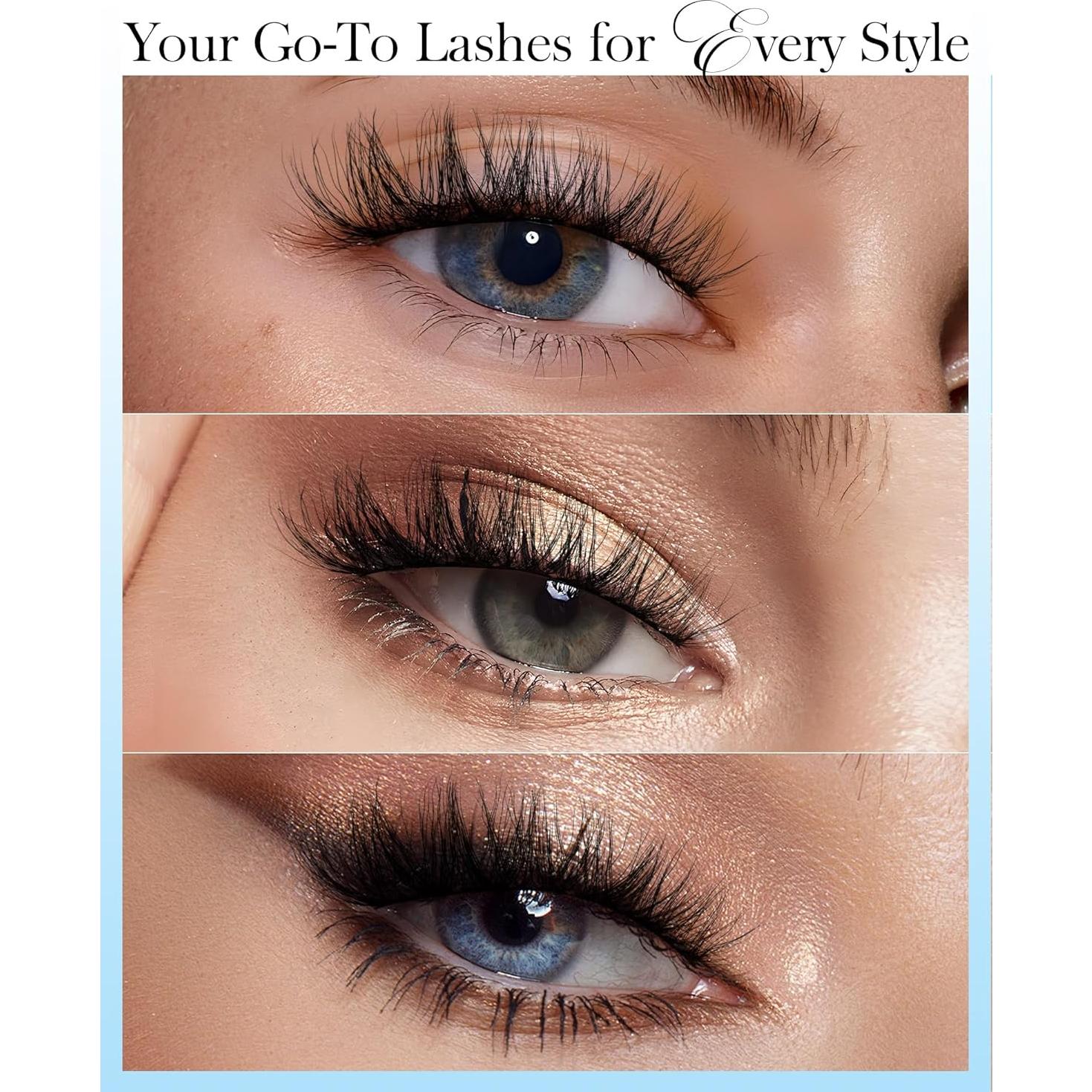 Pestañas Postizas BEYELIAN 6-14mm Ojos de Gato Reutilizables