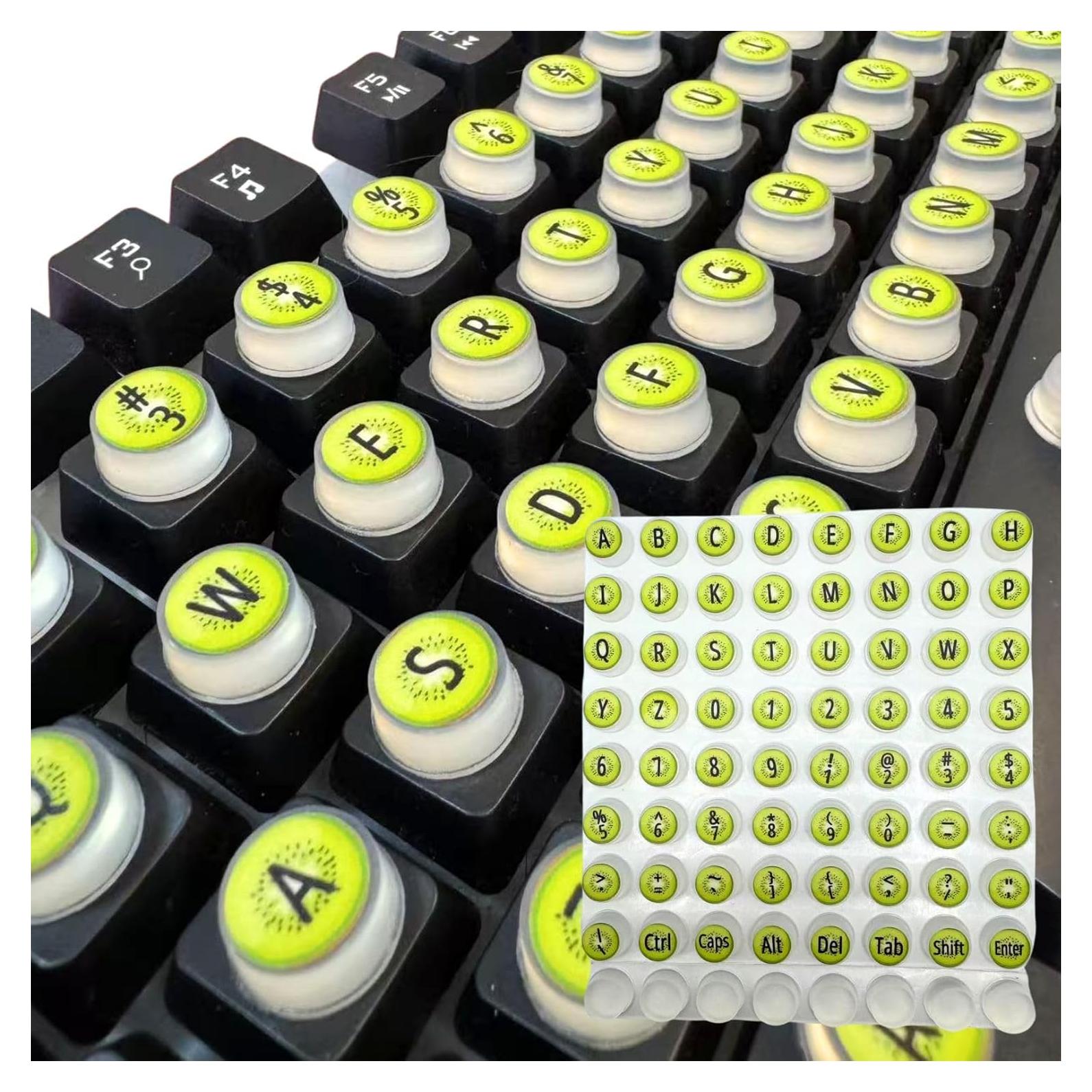 Burbujas de Teclado Silicona LikoSpark 72pcs Kiwifruit