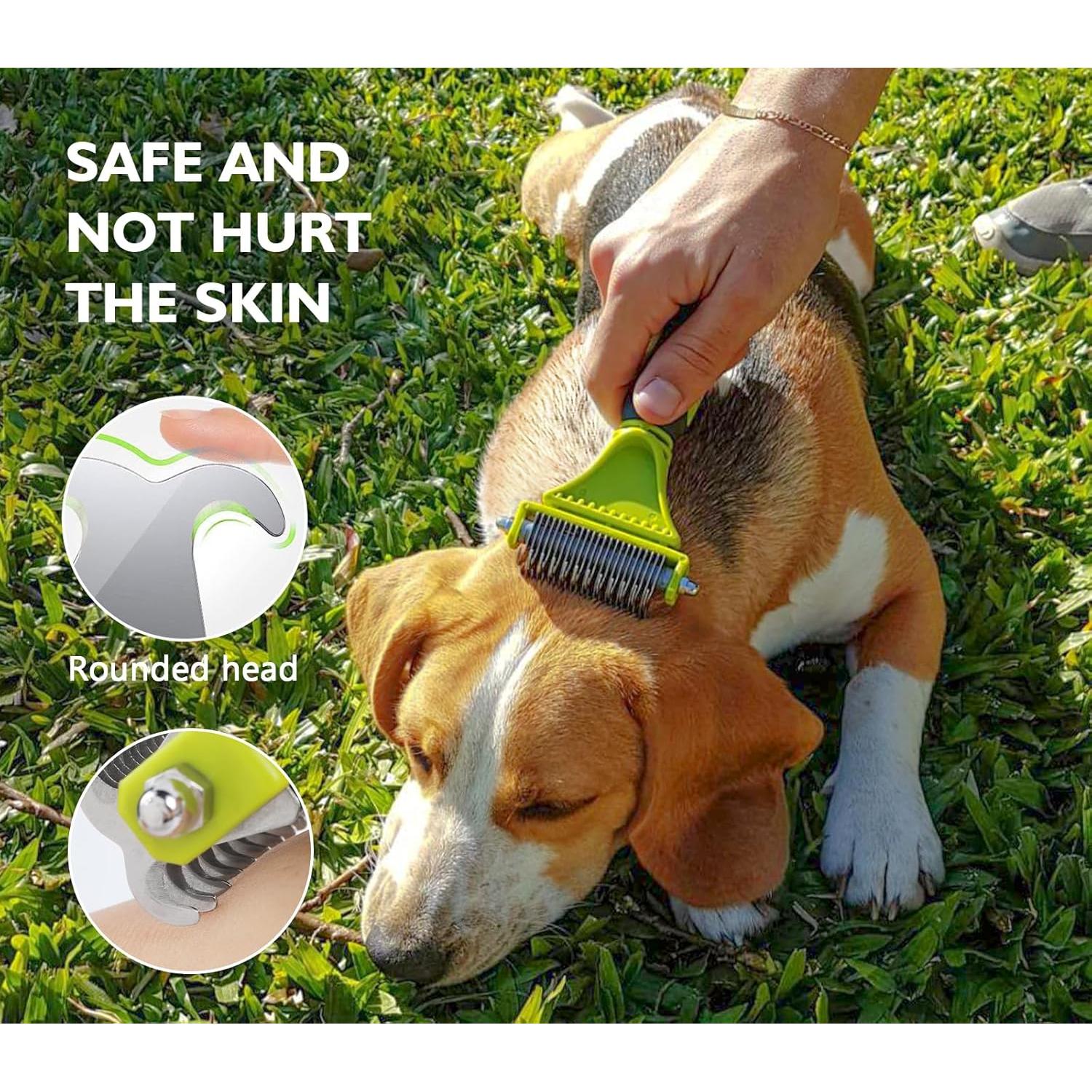 Kit de Aseo para Mascotas Pecute - Rasqueta y Peine Desenredador