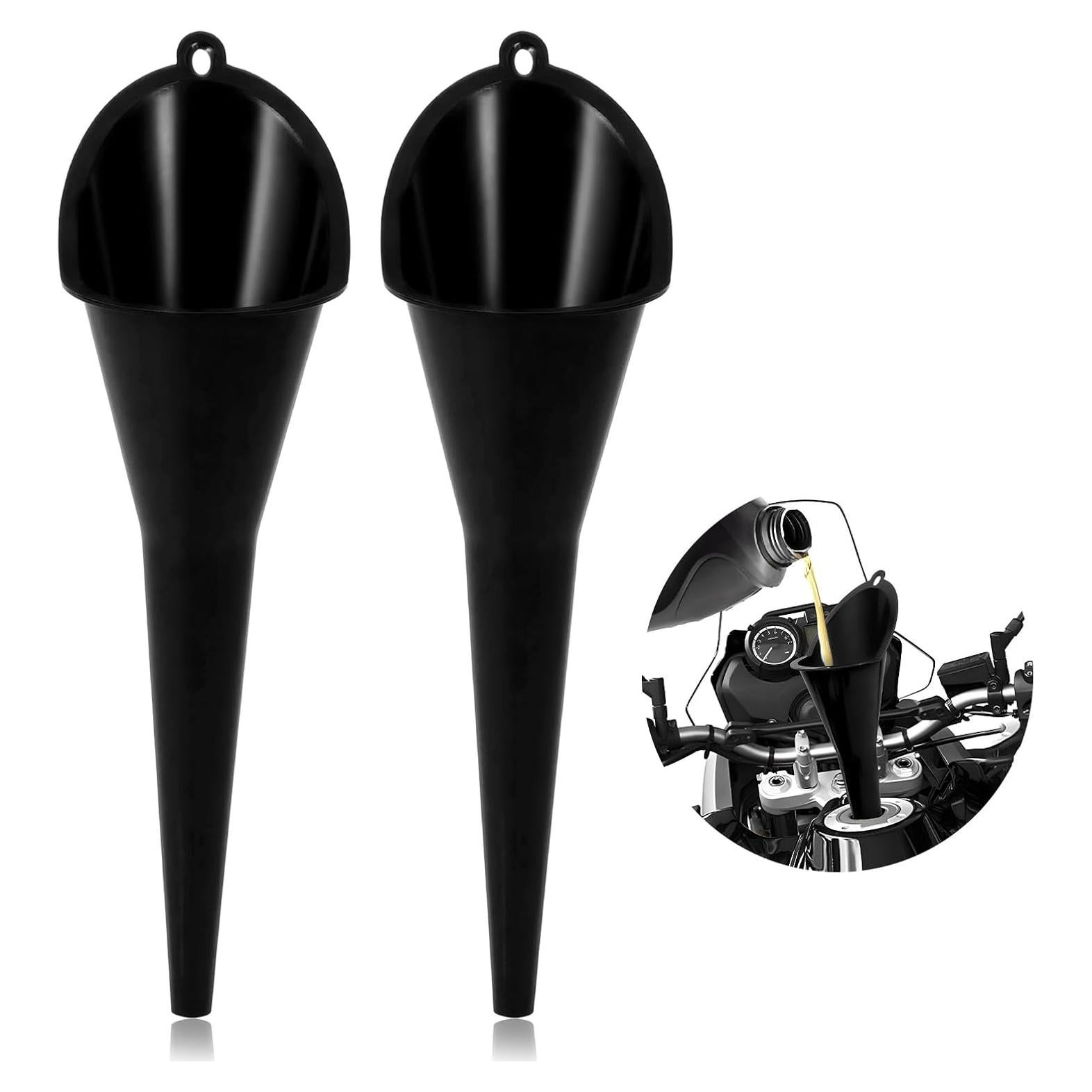 2 Embudos de Aceite ZNDAW Plástico Cuello Largo Multiusos