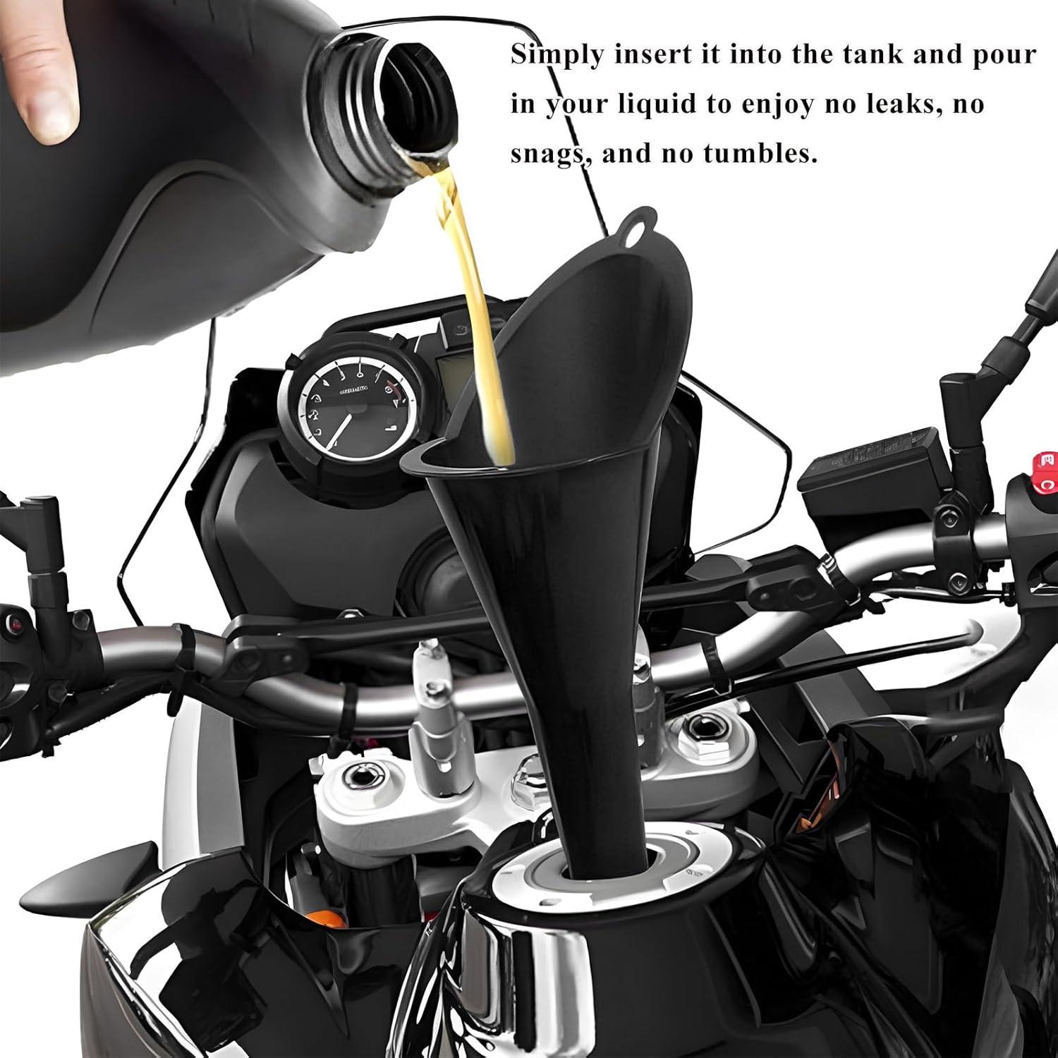 2 Embudos de Aceite ZNDAW Plástico Cuello Largo Multiusos