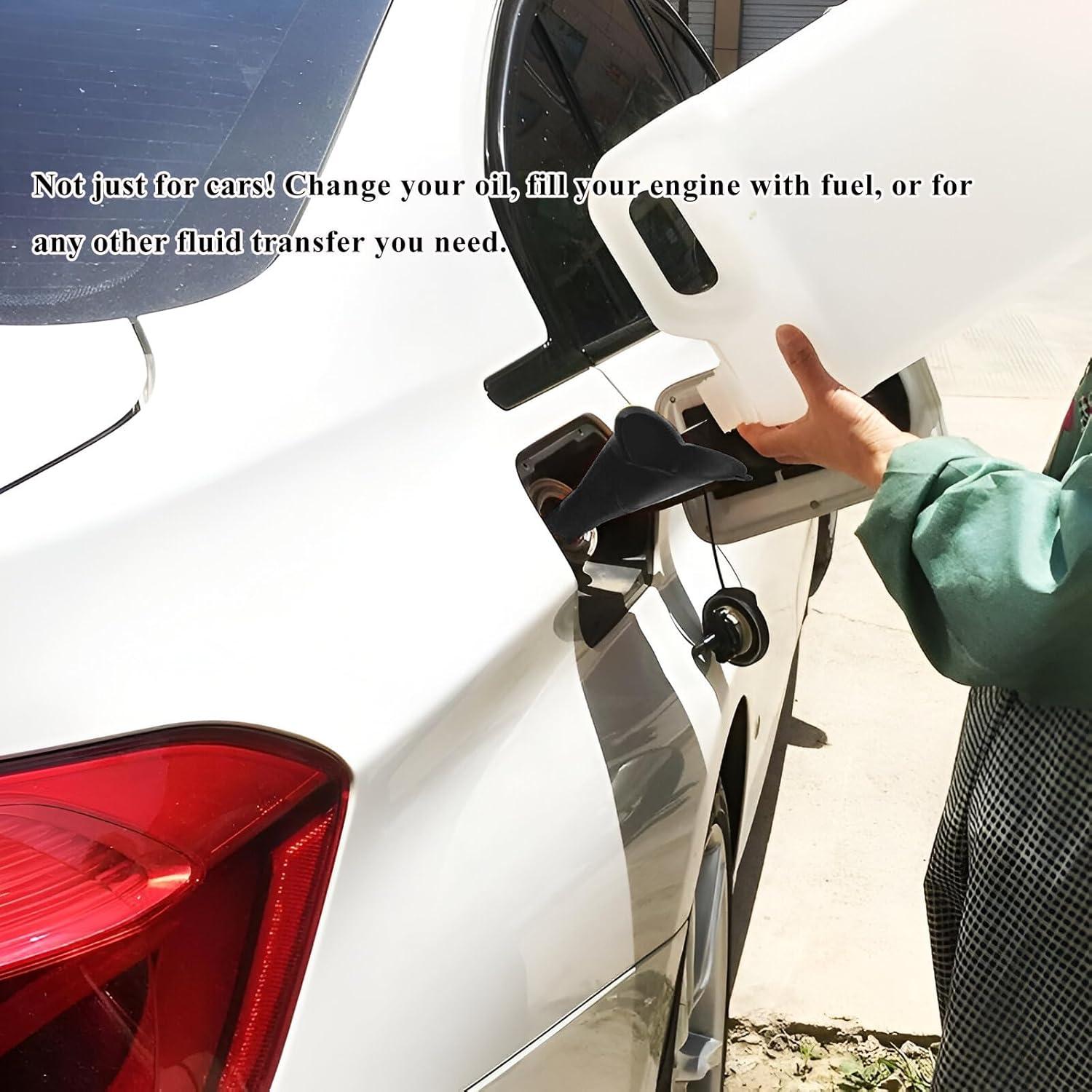 2 Embudos de Aceite ZNDAW Plástico Cuello Largo Multiusos