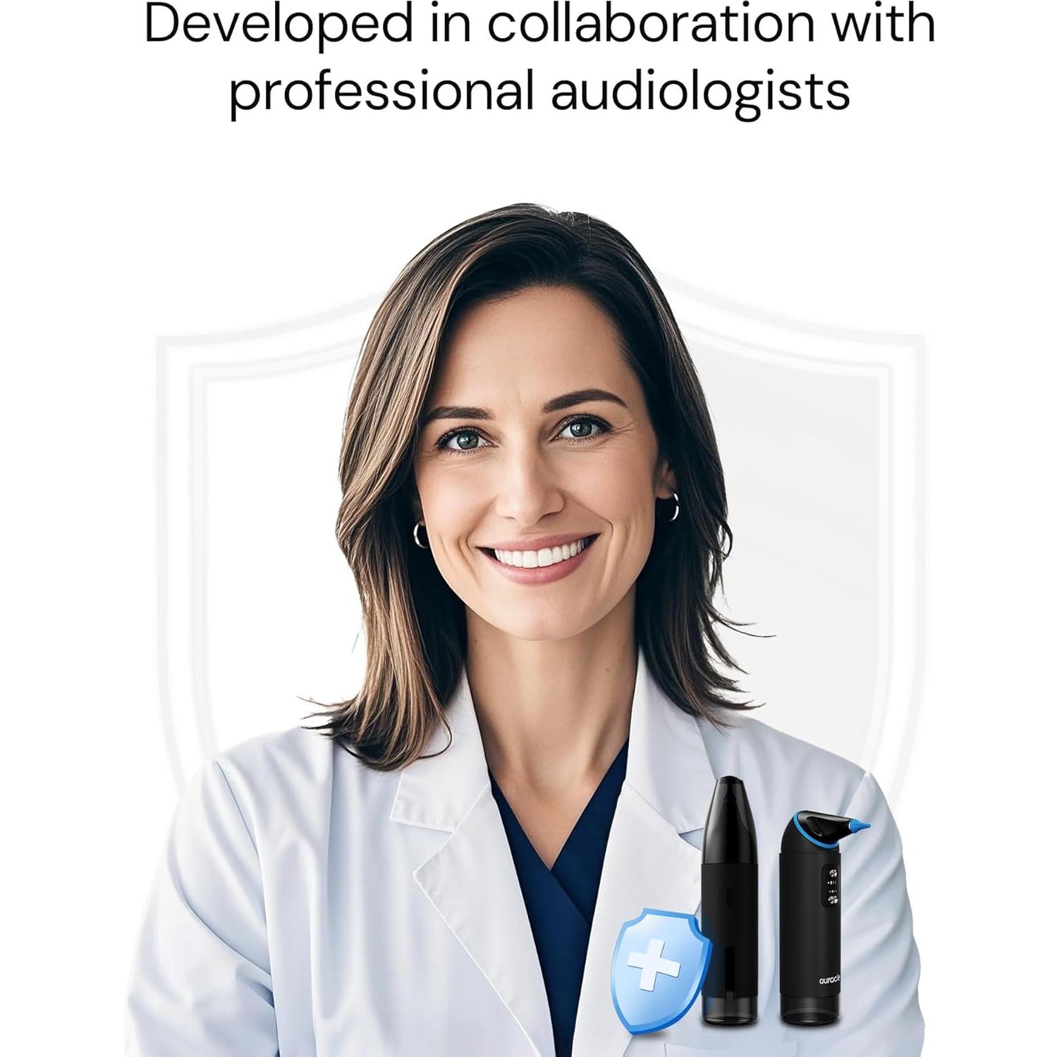 Limpiador de Oídos Auracle Eddy - Kit de Irrigación IP65