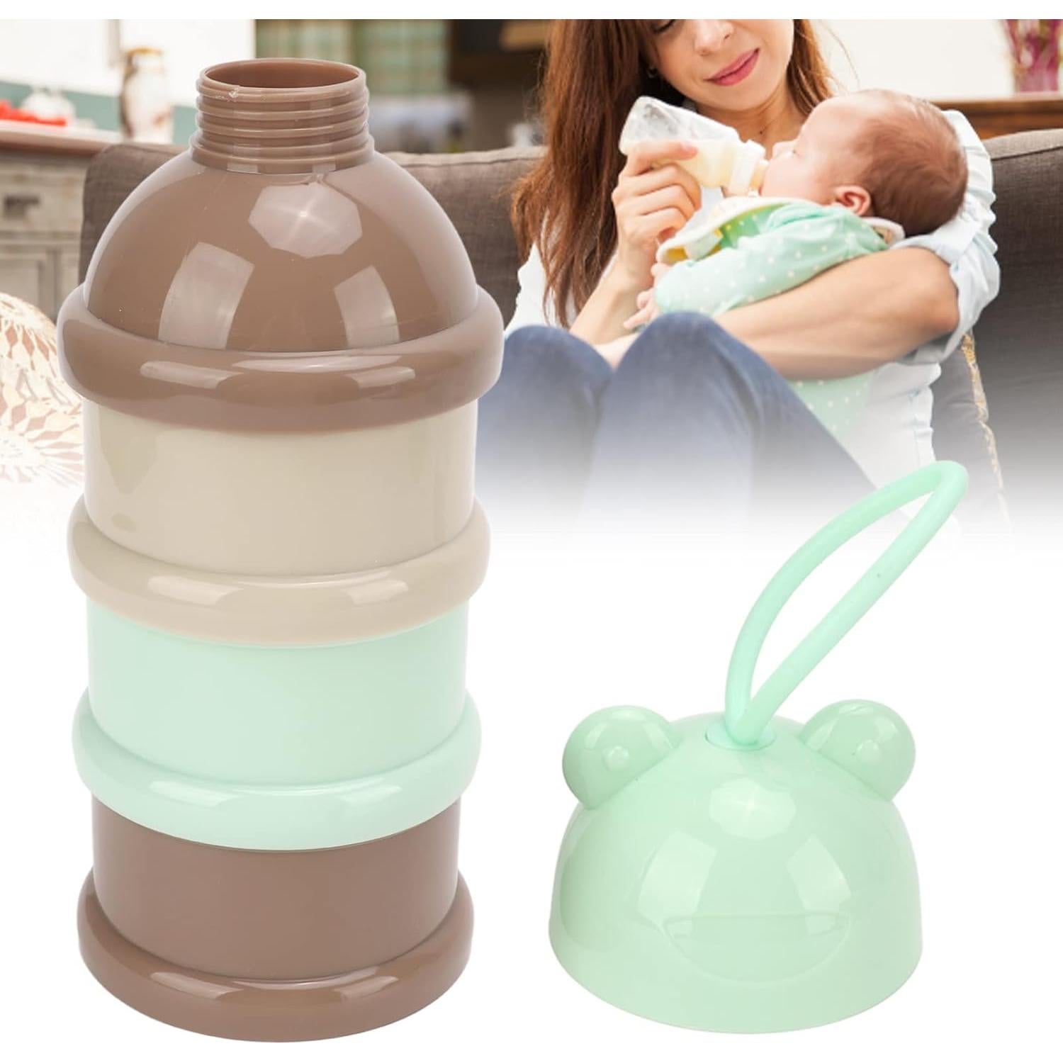 Contenedor de Leche en Polvo para Bebés RiToEasysports 3 Capas