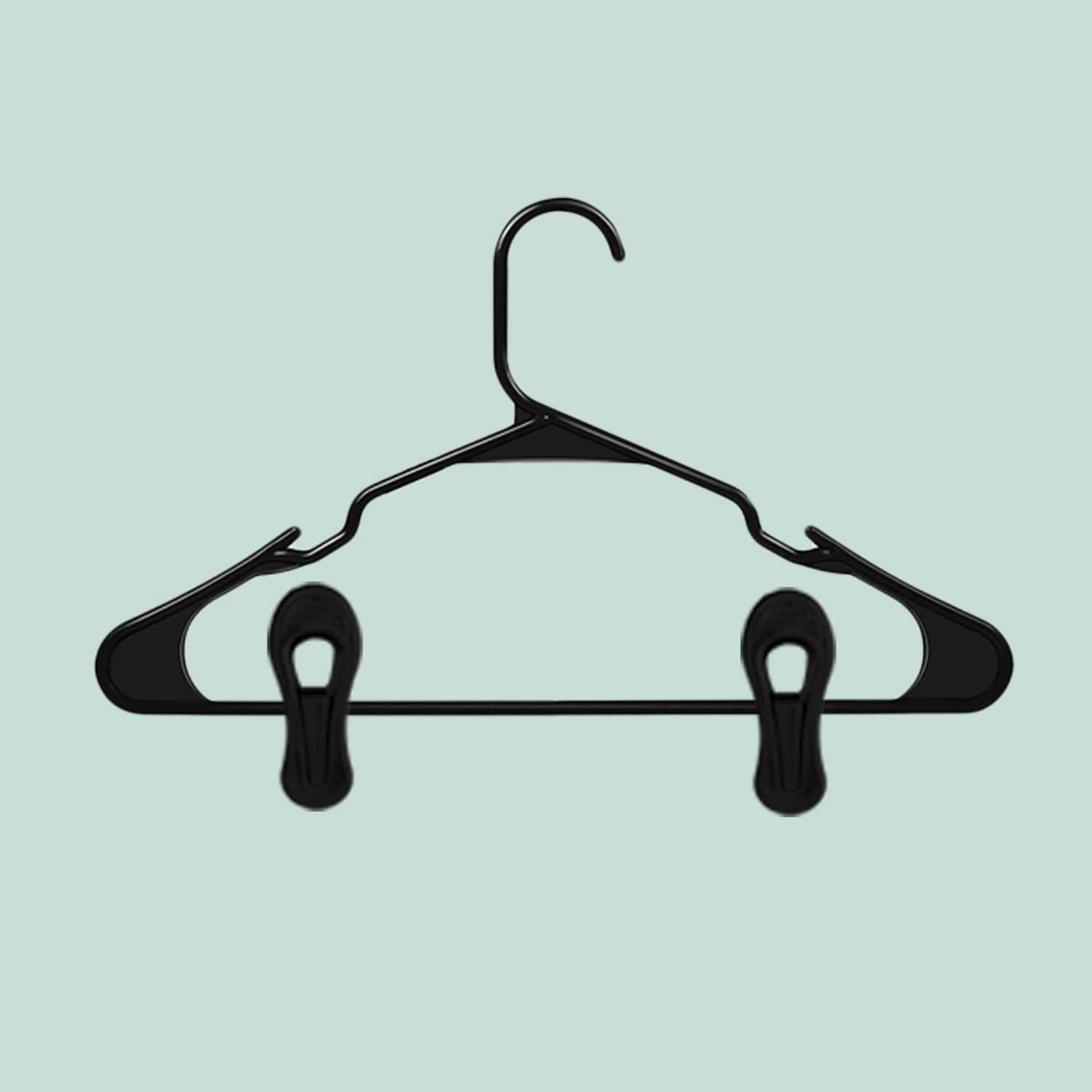 Pinzas de Percha TOFIIGREM Negras 30 PCS Antideslizantes