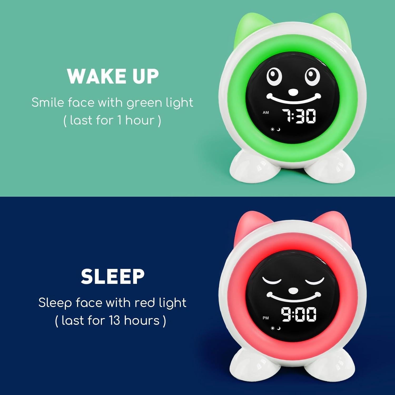 Reloj Despertador Infantil I·CODE A100 con Luz Nocturna