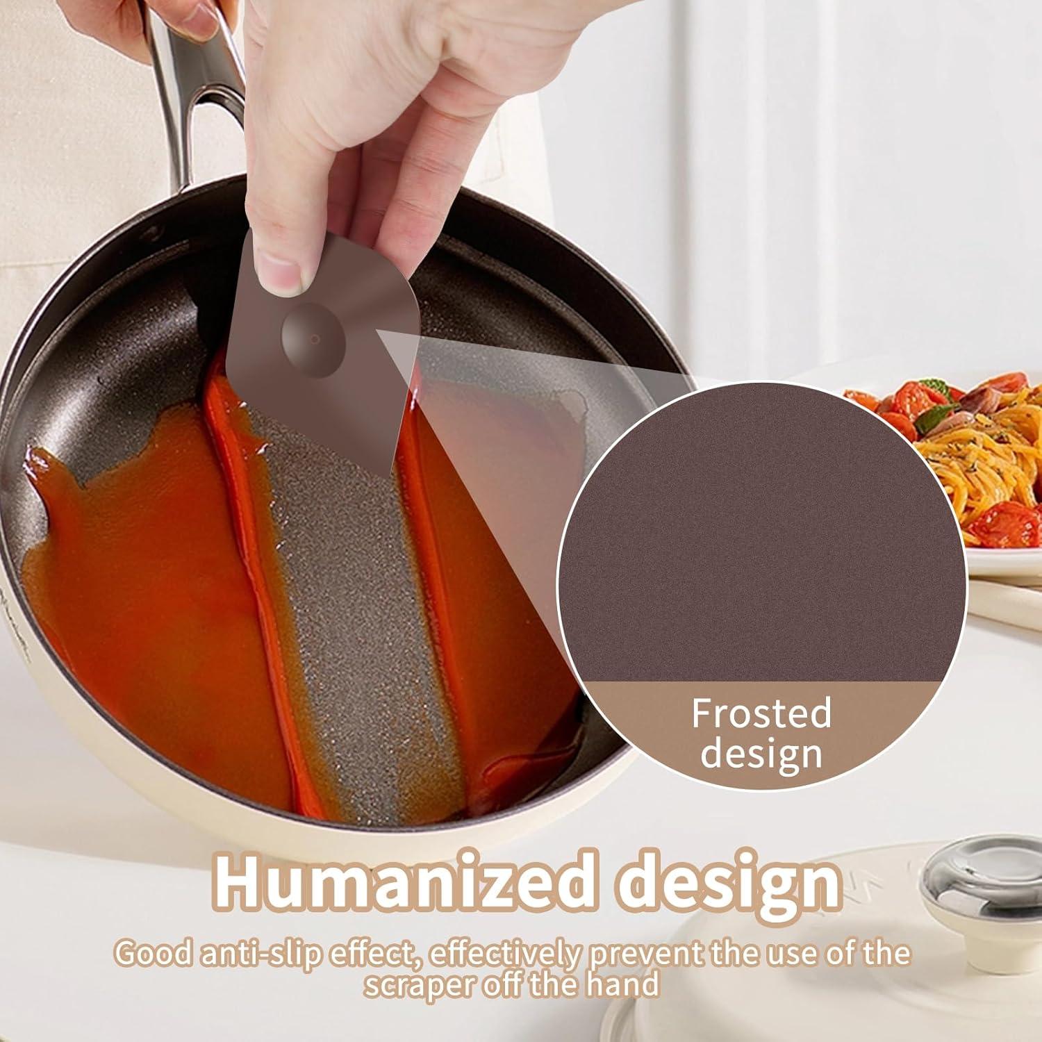 20 Raspadores de Sartén de Nylon Antideslizantes YMKWZ