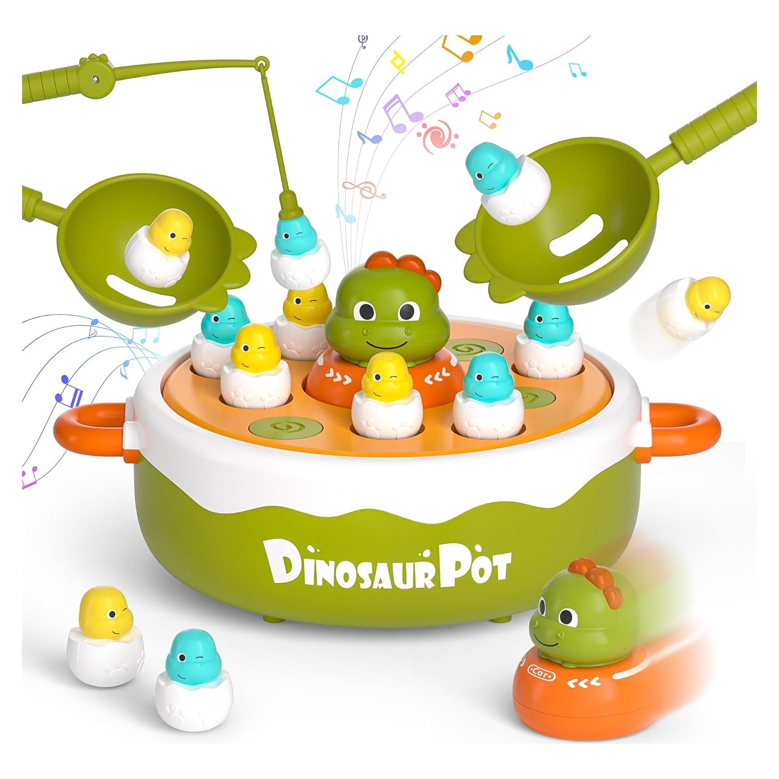 UNEEDE 4 en 1 Juguete de Dinosaurios para Niños