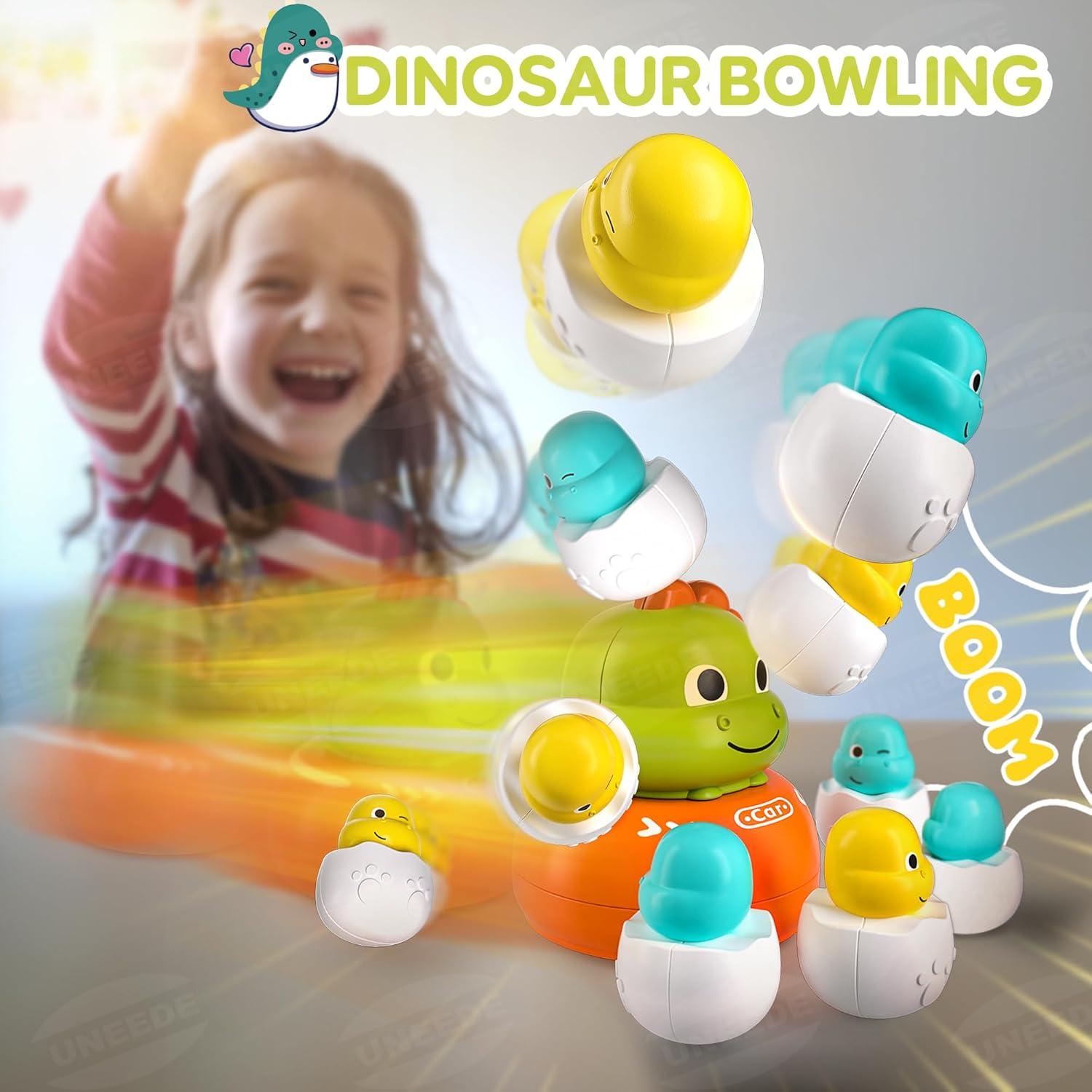 UNEEDE 4 en 1 Juguete de Dinosaurios para Niños