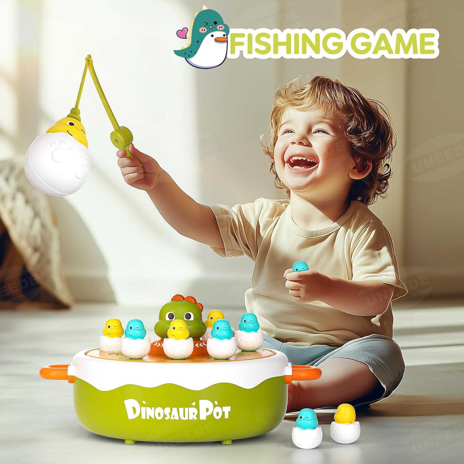 UNEEDE 4 en 1 Juguete de Dinosaurios para Niños