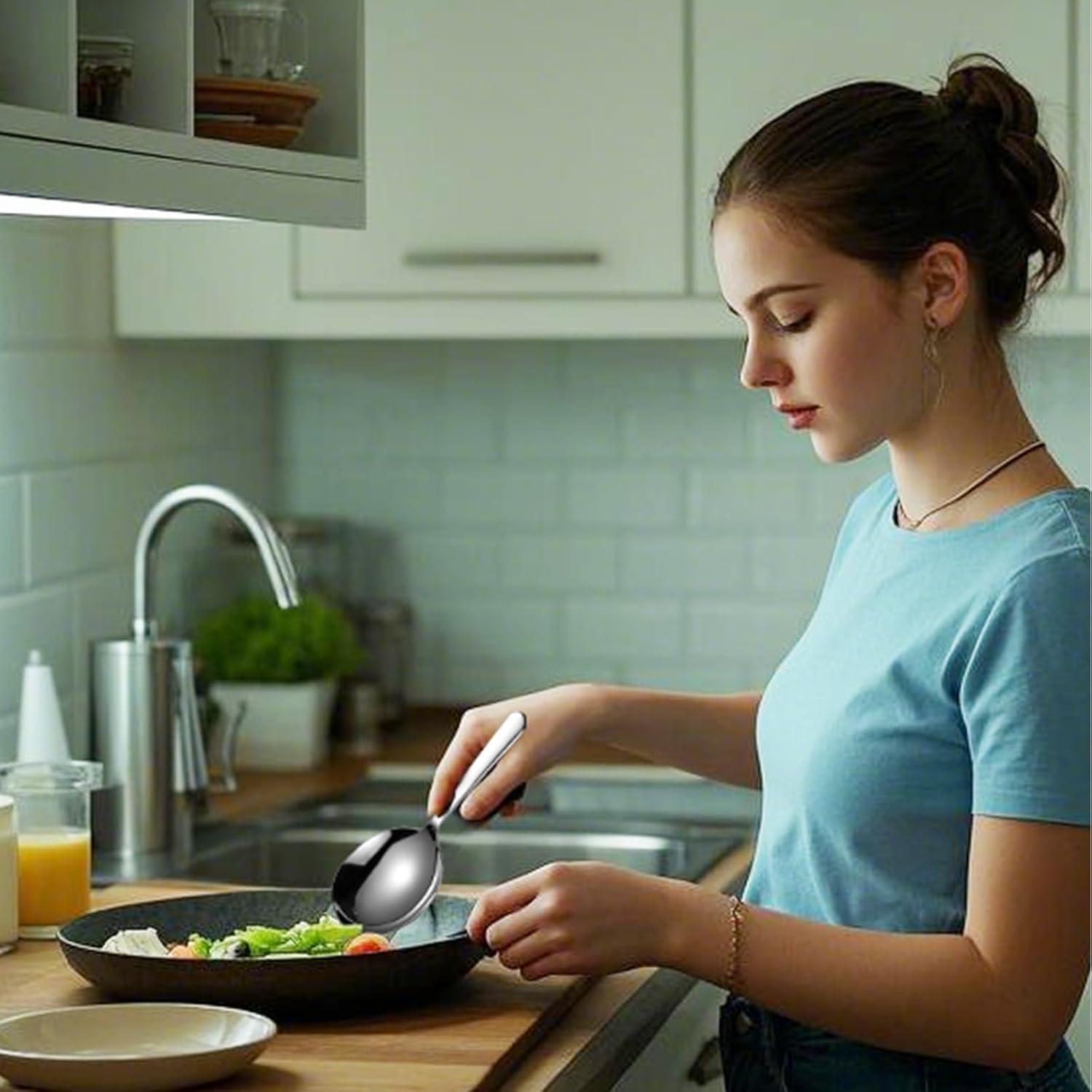 Cuchara de Servir Acero Inoxidable 20 cm LANGMINGDE Apta Lavavajillas