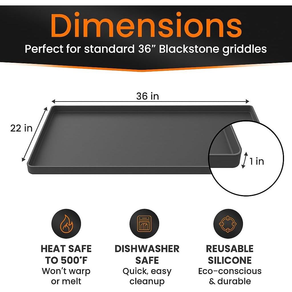 Mat de Silicona GriddleMATe 90x55 cm para Parrilla Blackstone