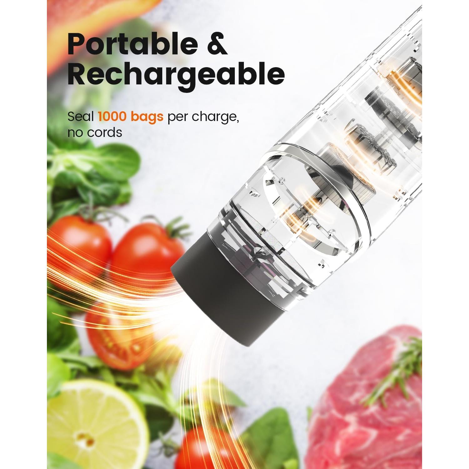 Sellador de Vacío Portátil Joyful Xinghai con 5 Bolsas Reutilizables