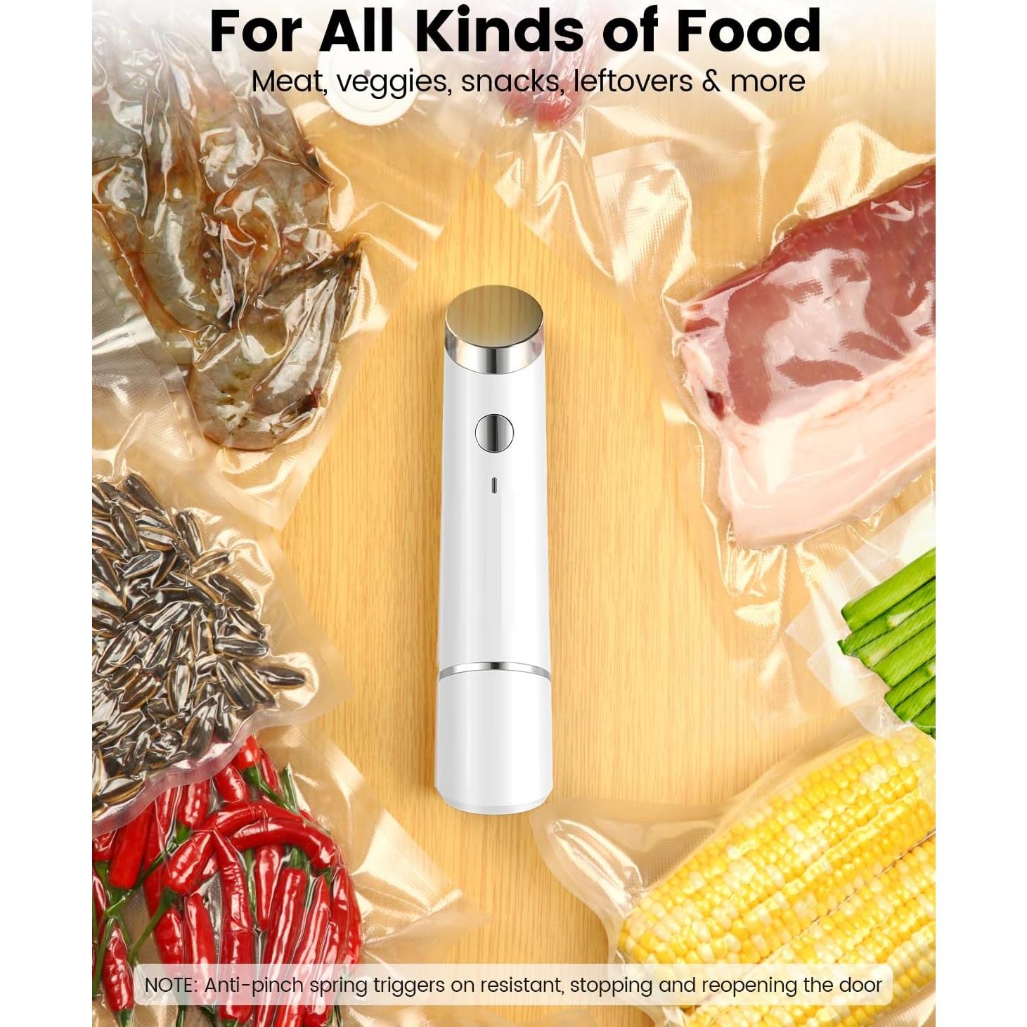 Sellador de Vacío Portátil Joyful Xinghai con 5 Bolsas Reutilizables