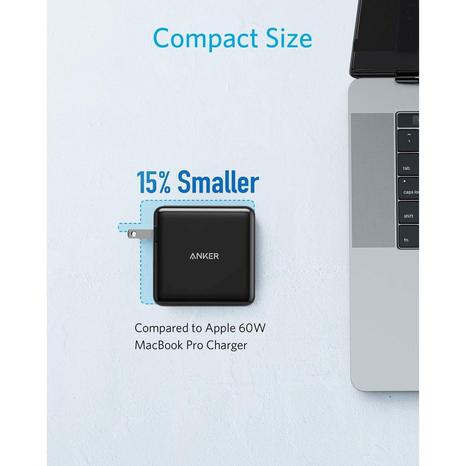 Cargador Anker 60W PowerPort Atom III USB-C y USB-A