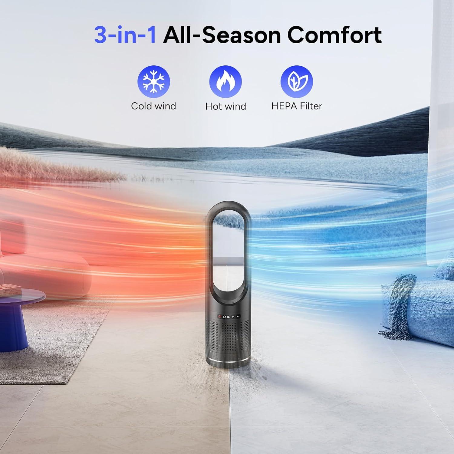 Ventilador Torre Faryuan 80° Oscilante HEPA 6.15 kg