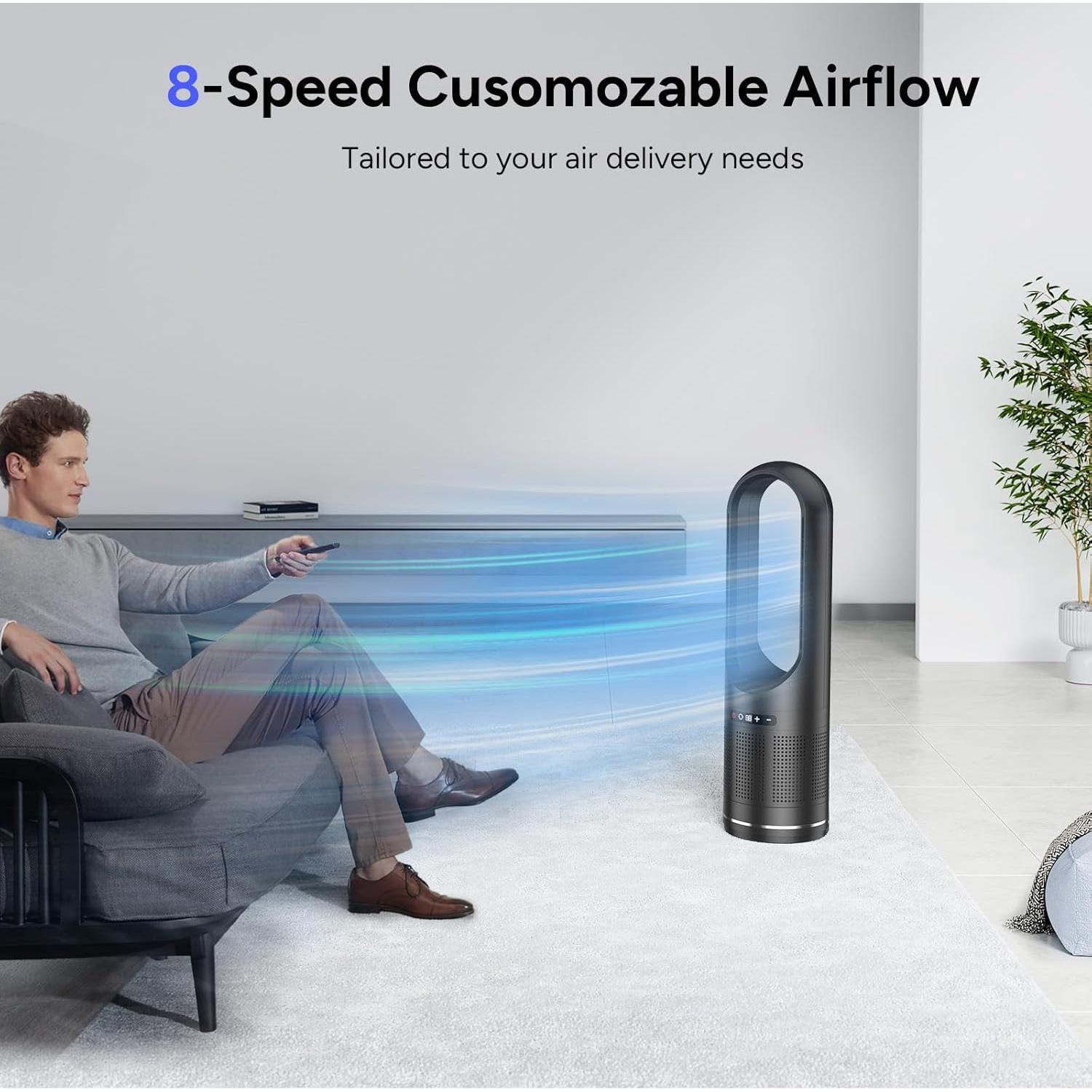 Ventilador Torre Faryuan 80° Oscilante HEPA 6.15 kg