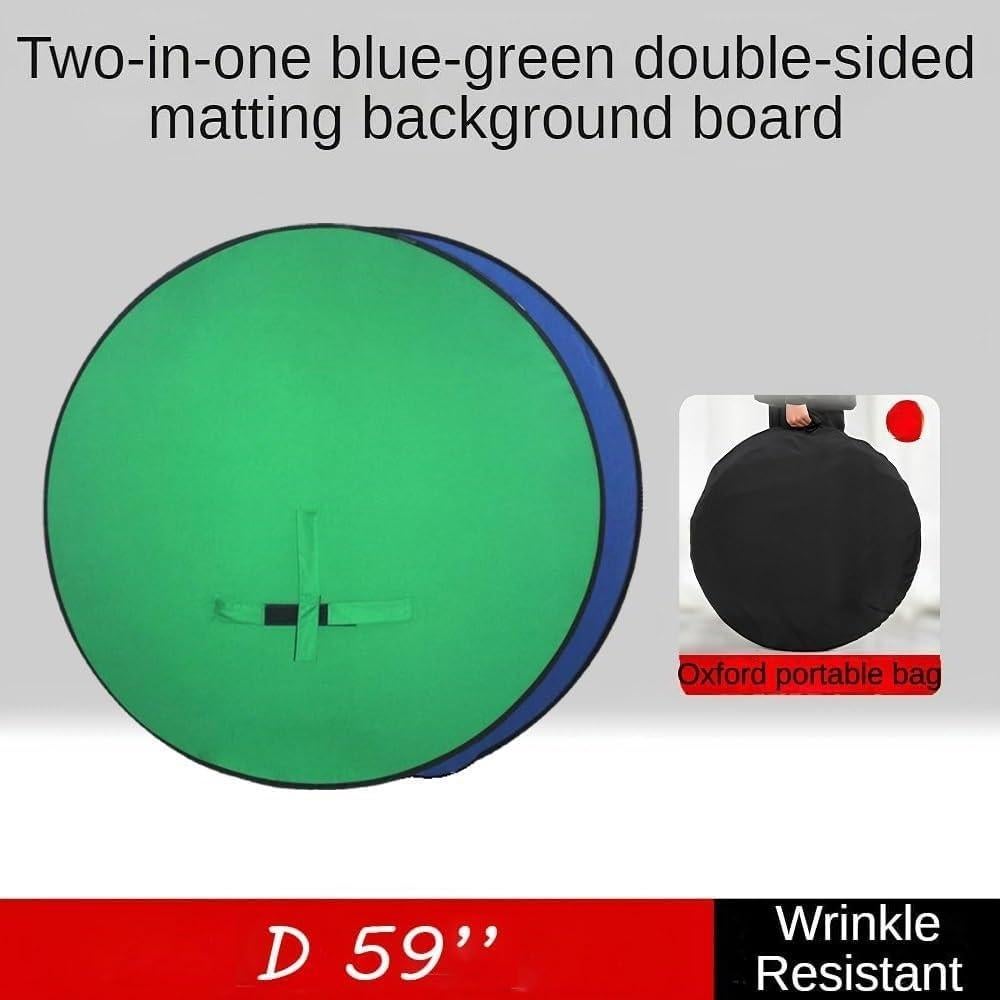 Fondo de Webcam Plegable Daugerlarss 149,86 cm Verde Azul