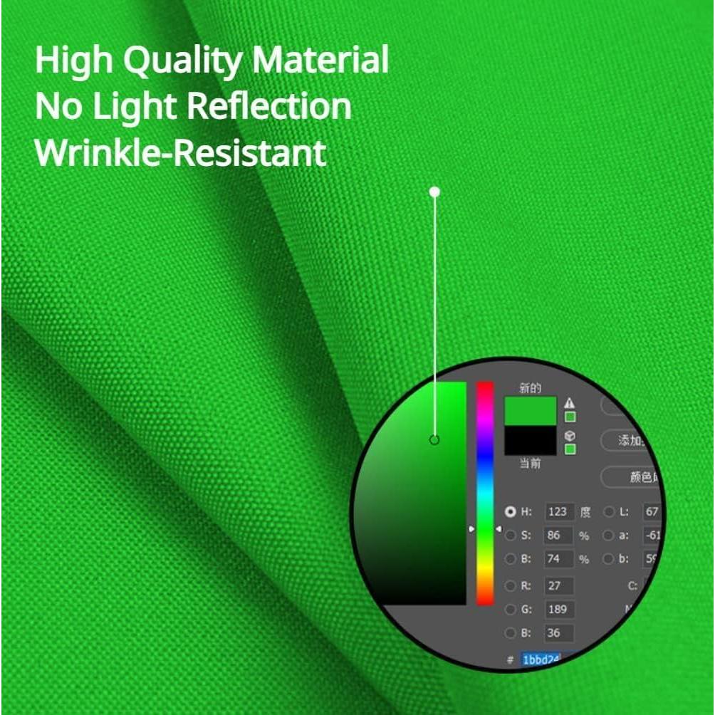 Fondo de Webcam Plegable Daugerlarss 149,86 cm Verde Azul