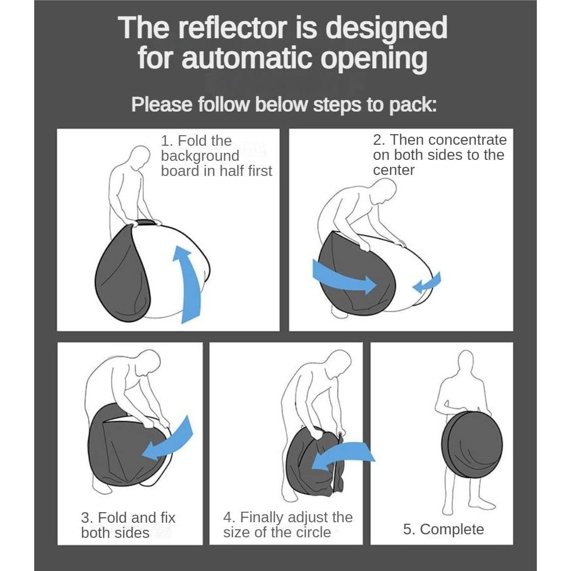 Fondo de Webcam Plegable Daugerlarss 149,86 cm Verde Azul