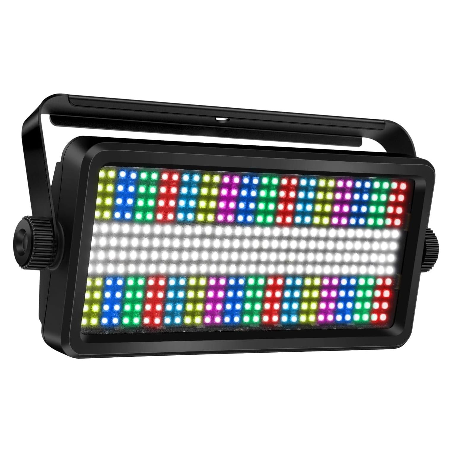 Luz Estroboscópica LED OPPSK 384 LEDs RGBW para Eventos
