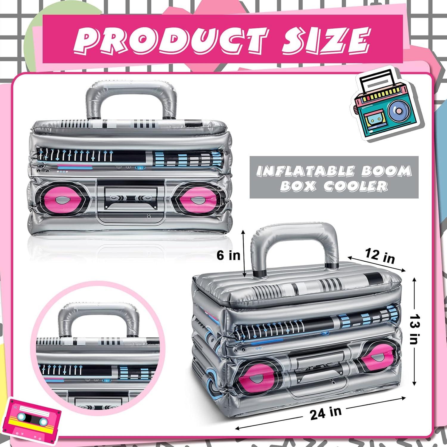 Enfriador Inflable Boom Box Cunhill 61x33x30cm Fiesta Retro