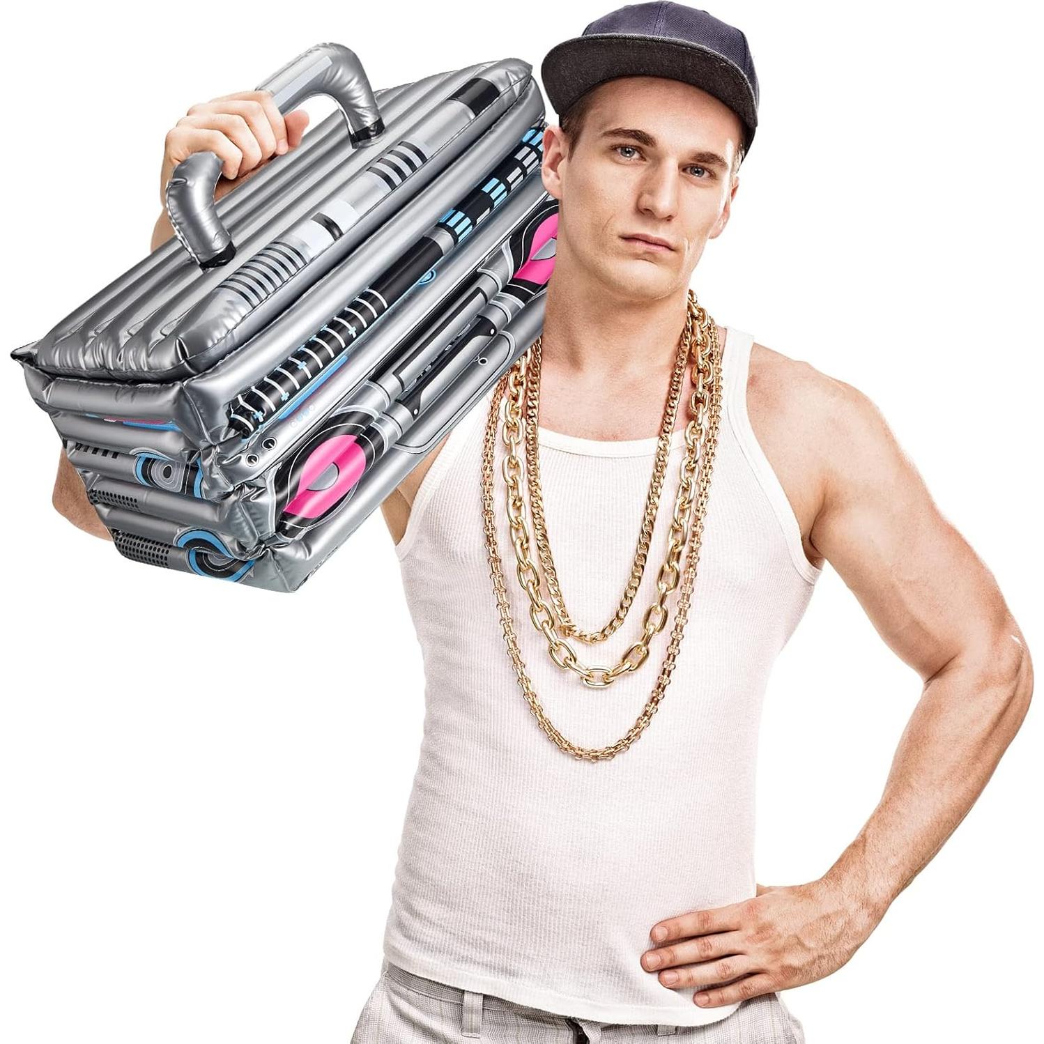 Enfriador Inflable Boom Box Cunhill 61x33x30cm Fiesta Retro