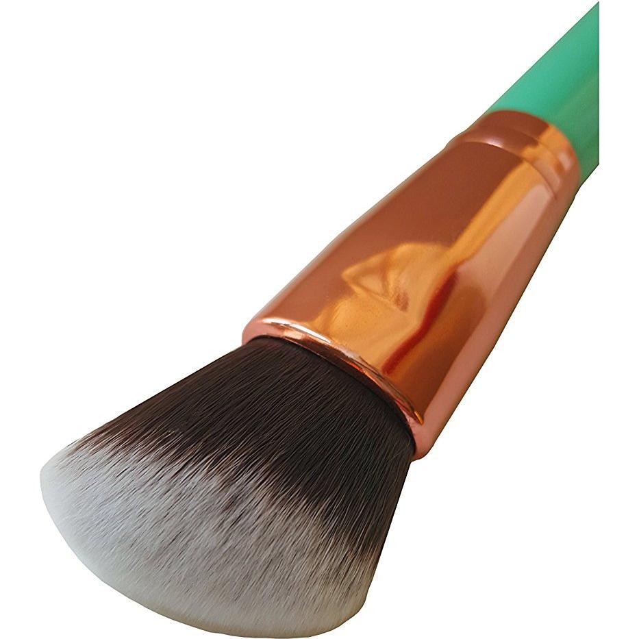 Brocha Kabuki Angulada Mypreface Rosa Dorada 16cm - Maquillaje