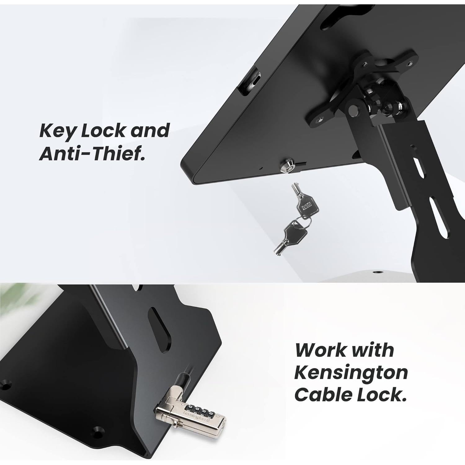 Soporte para Tablet BEELTA iPad 10.2" Gen 7 8 9 Antirrobo