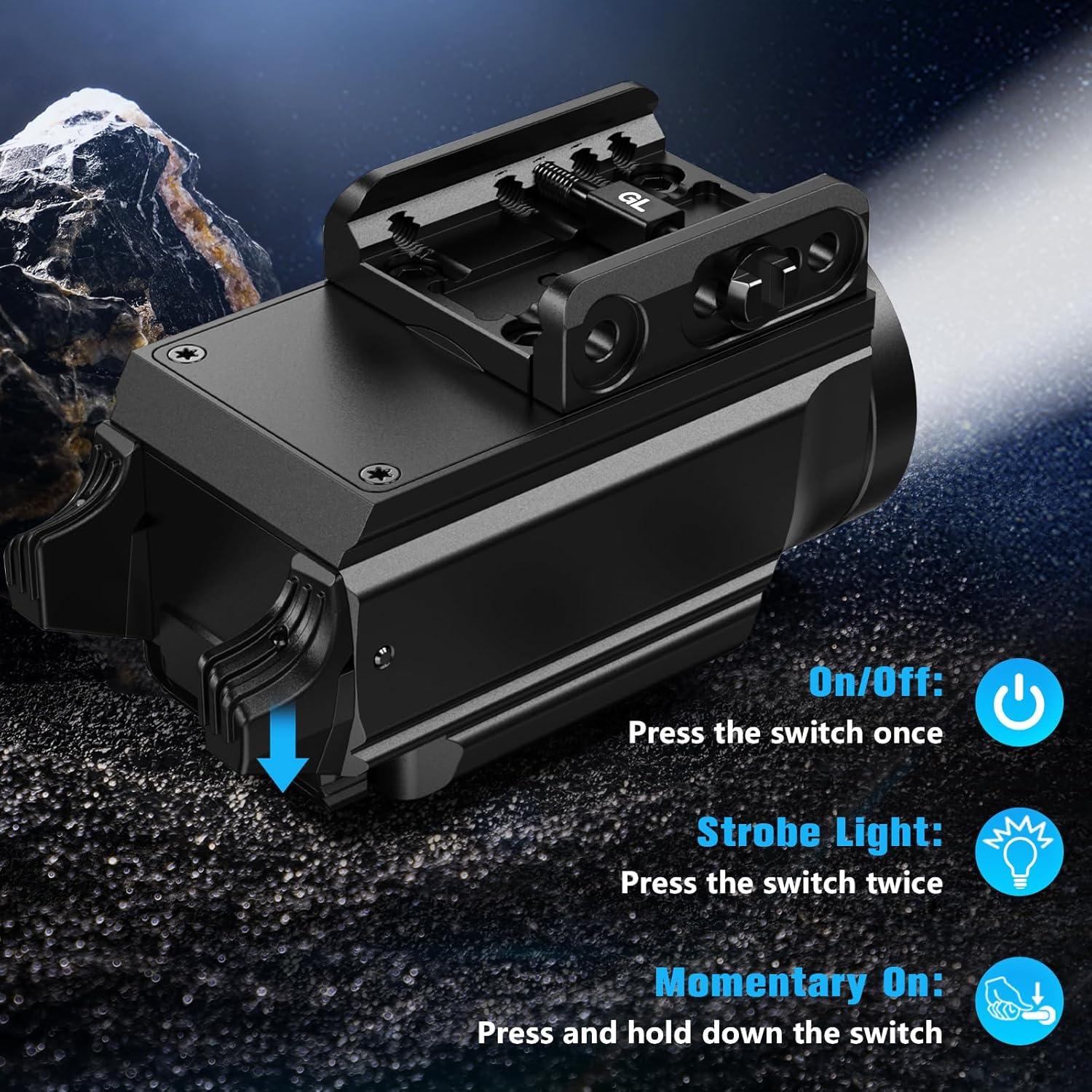 Linterna Táctica Dononr 1000 Lúmenes con Haz Verde USB