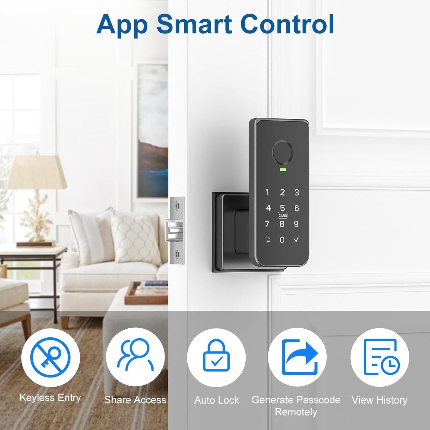 Cerradura Inteligente Biométrica Foxgard FNL-01 con Huella Dactilar